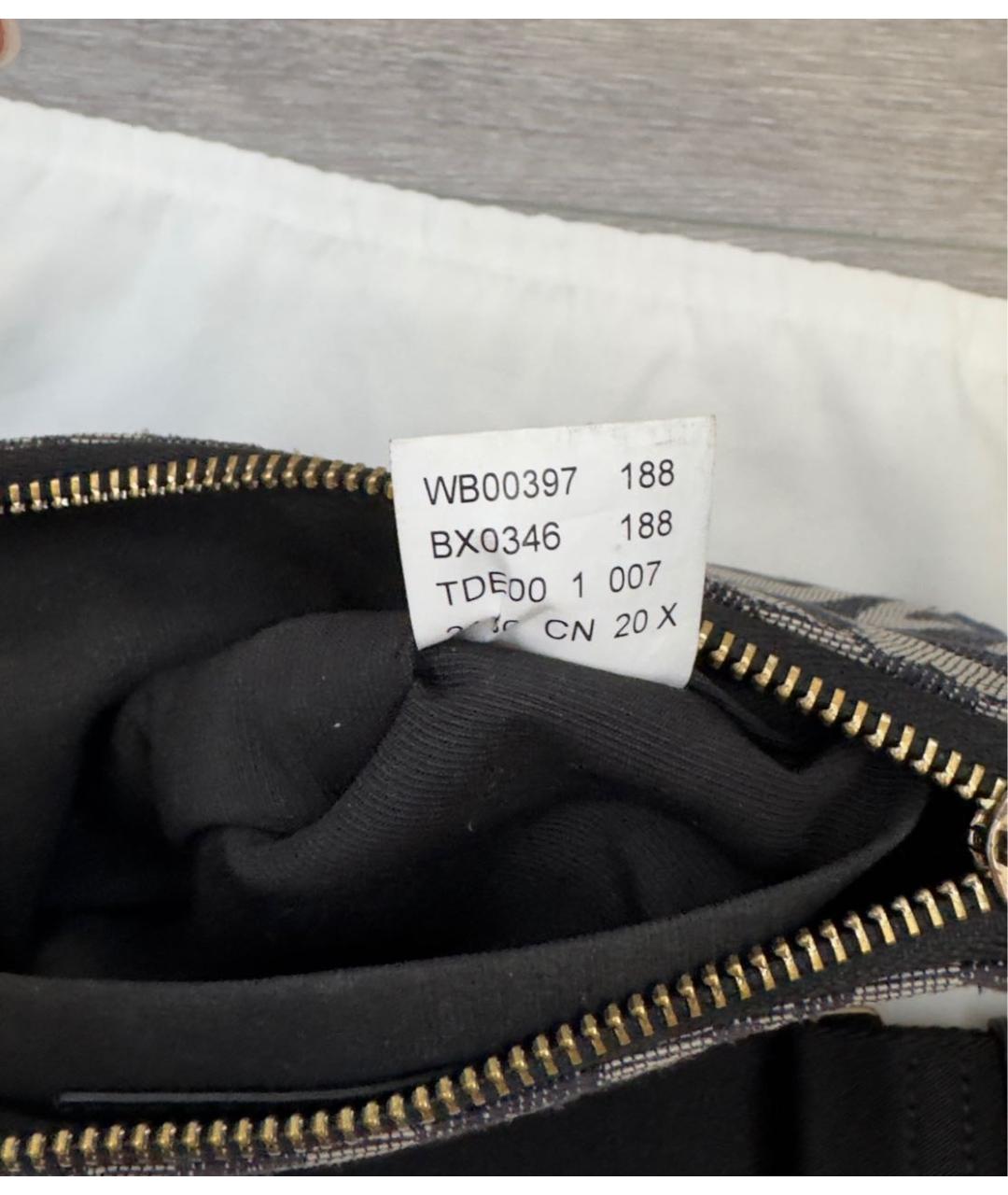 FURLA Черная жаккардовая сумка через плечо, фото 7