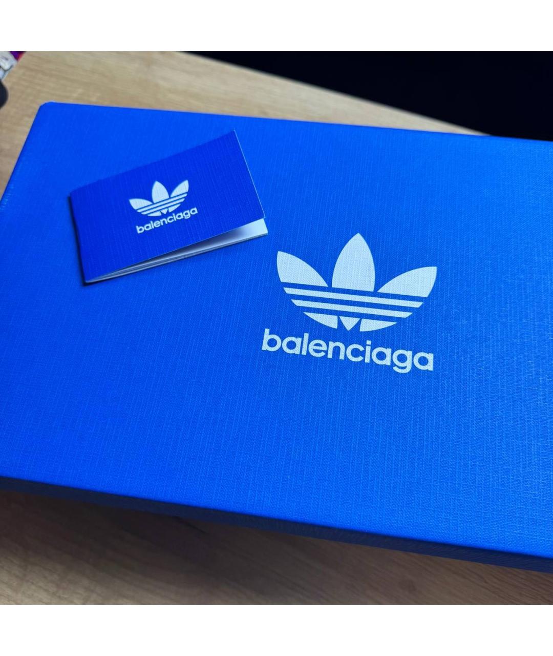 BALENCIAGA Черные кожаные низкие кроссовки / кеды, фото 5
