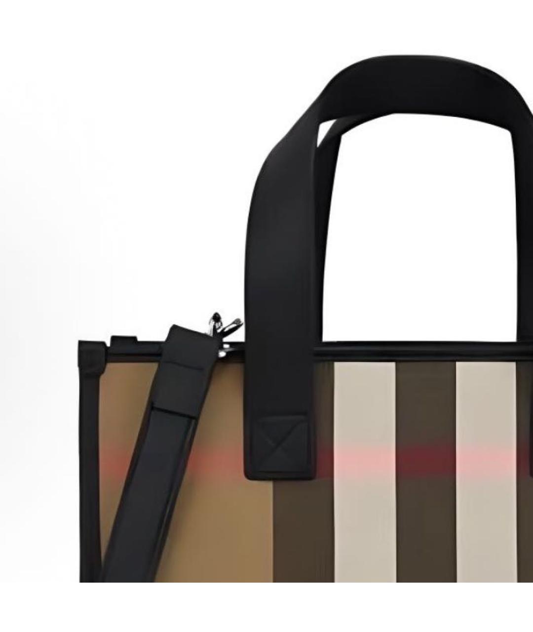 BURBERRY Коричневая сумка тоут, фото 7