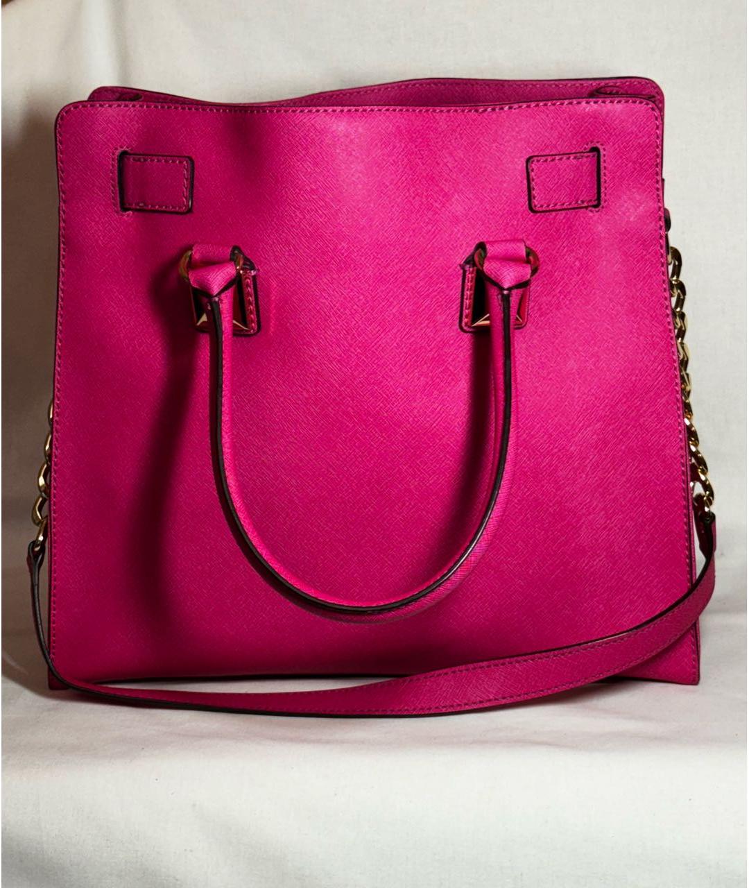 MICHAEL KORS Розовая кожаная сумка тоут, фото 4