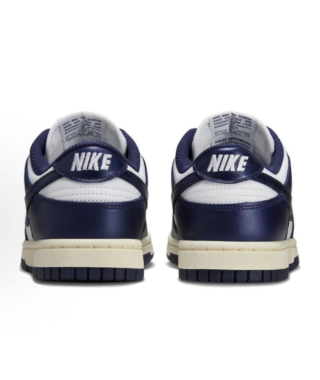 NIKE Темно-синие кроссовки из искусственной кожи, фото 4