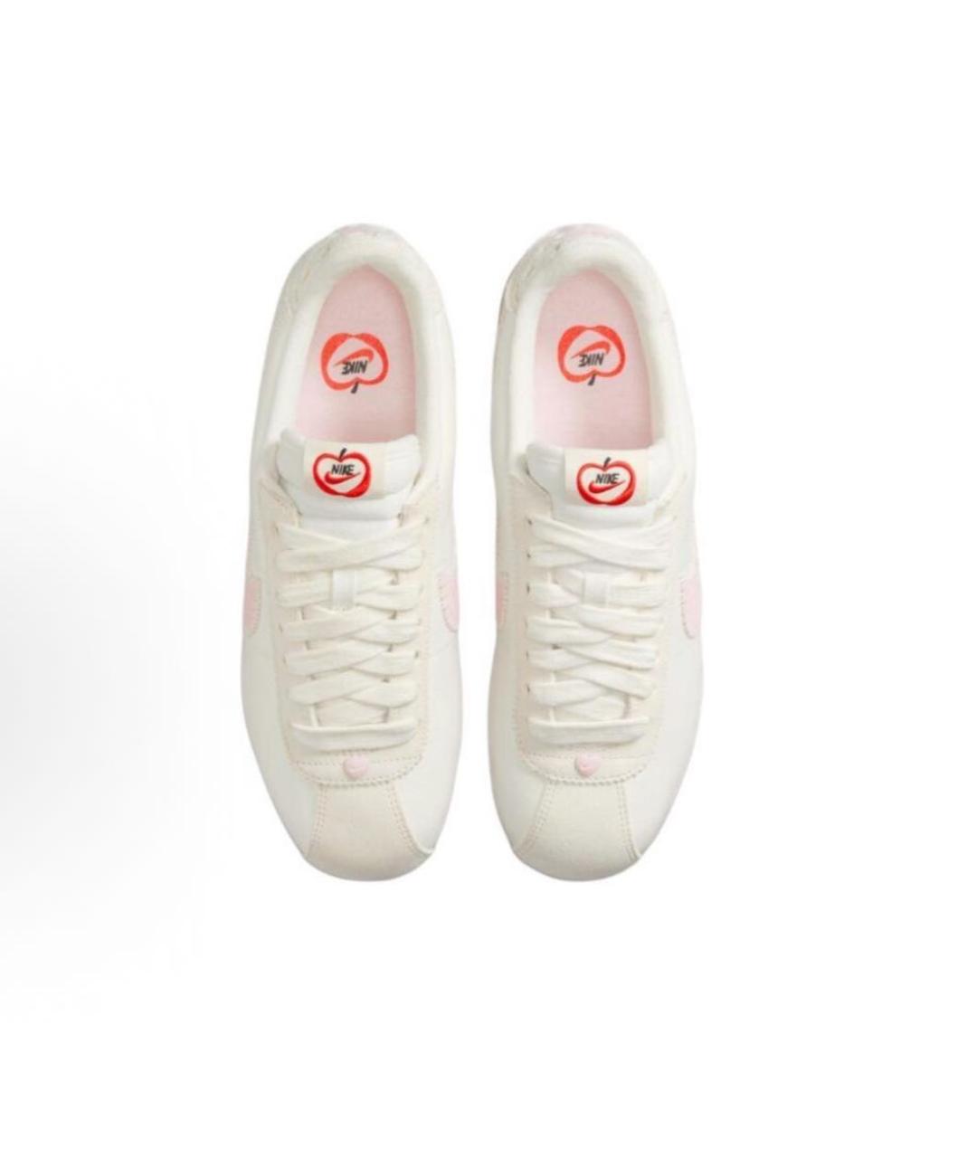 NIKE Белые низкие кроссовки / кеды из искусственной кожи, фото 3