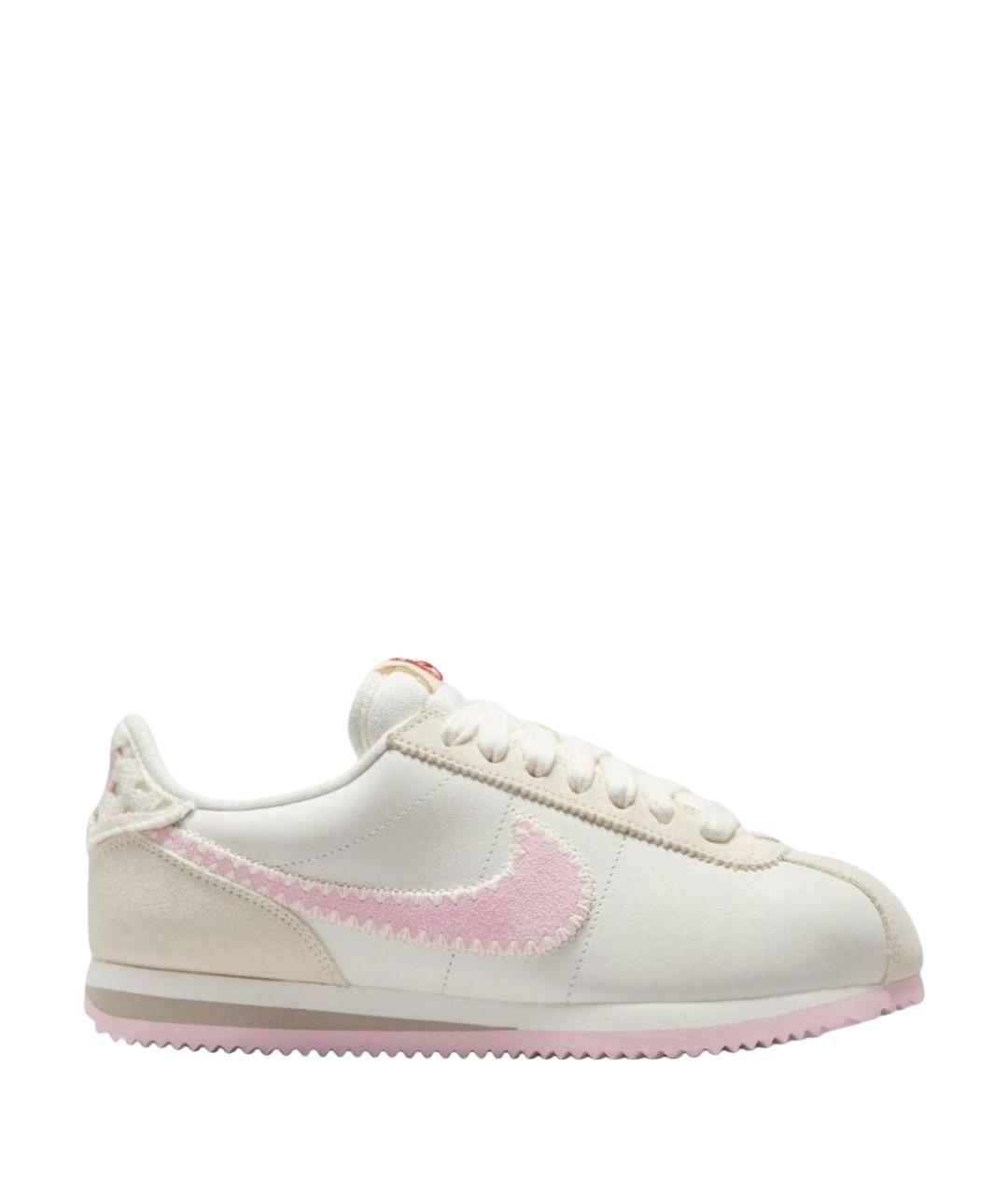NIKE Белые низкие кроссовки / кеды из искусственной кожи, фото 1