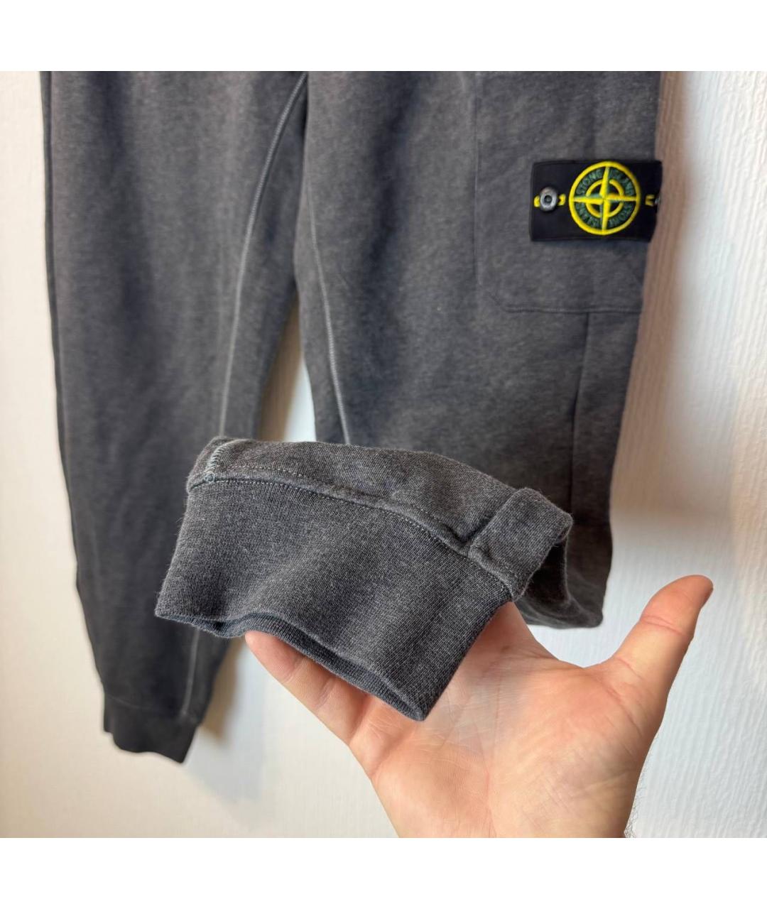STONE ISLAND Черные повседневные брюки, фото 3