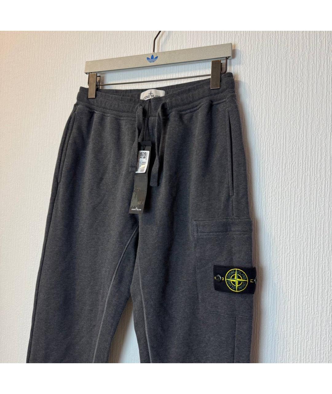 STONE ISLAND Черные повседневные брюки, фото 4