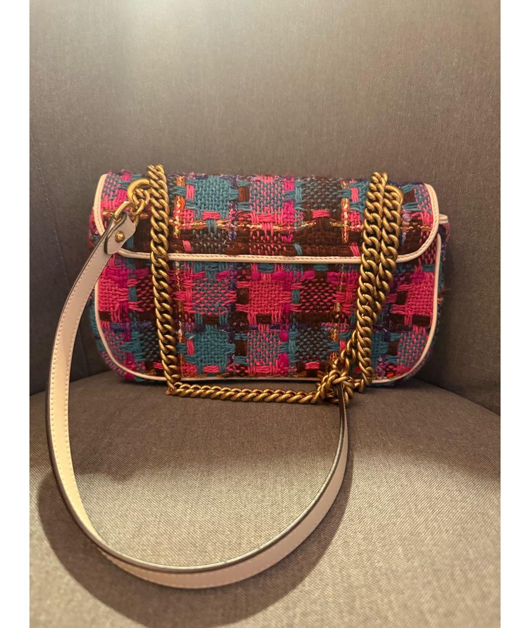 GUCCI Мульти твидовая сумка через плечо, фото 3