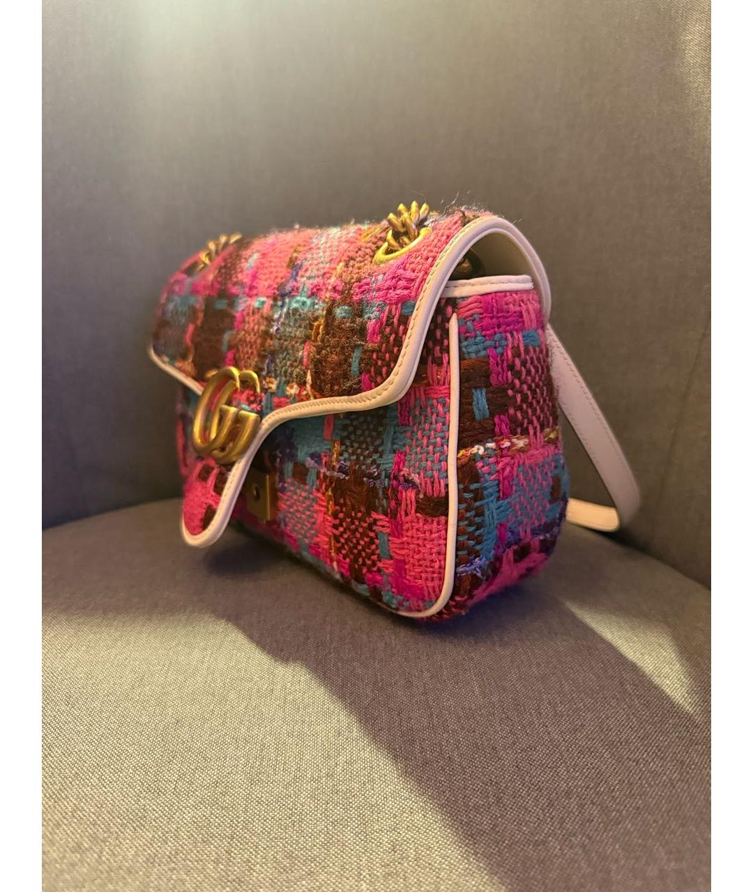 GUCCI Мульти твидовая сумка через плечо, фото 2