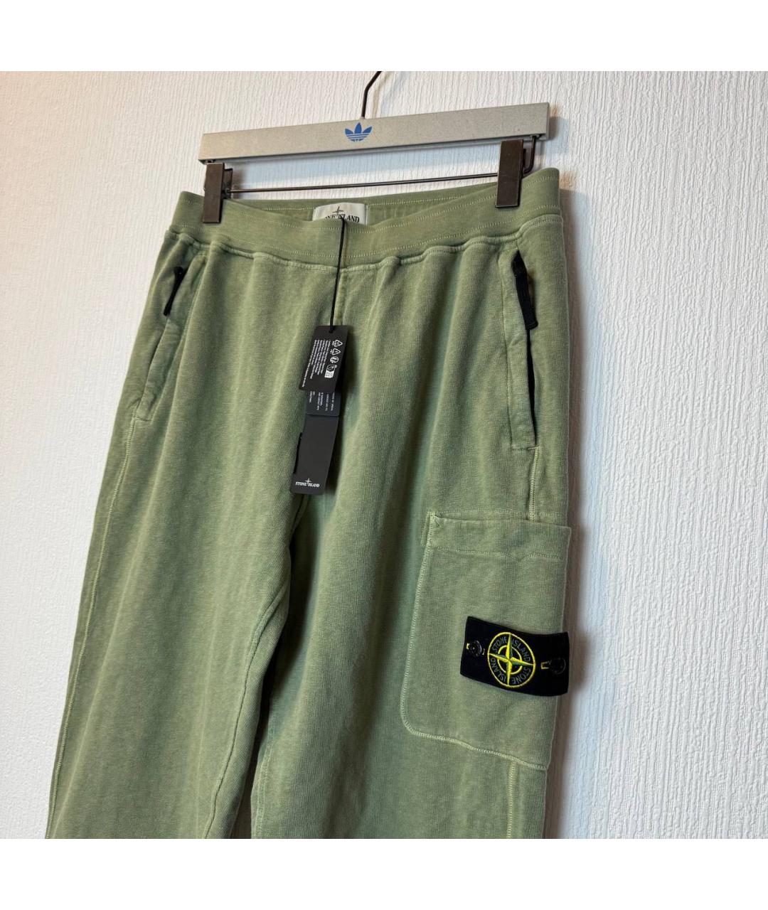 STONE ISLAND Хаки повседневные брюки, фото 4