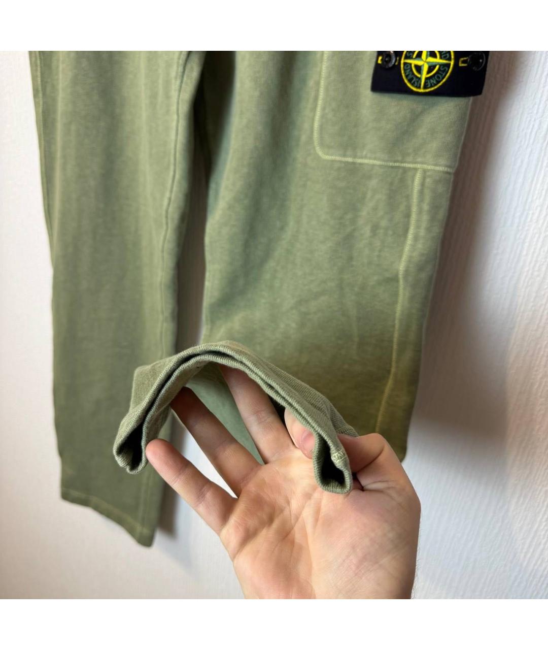 STONE ISLAND Хаки повседневные брюки, фото 3