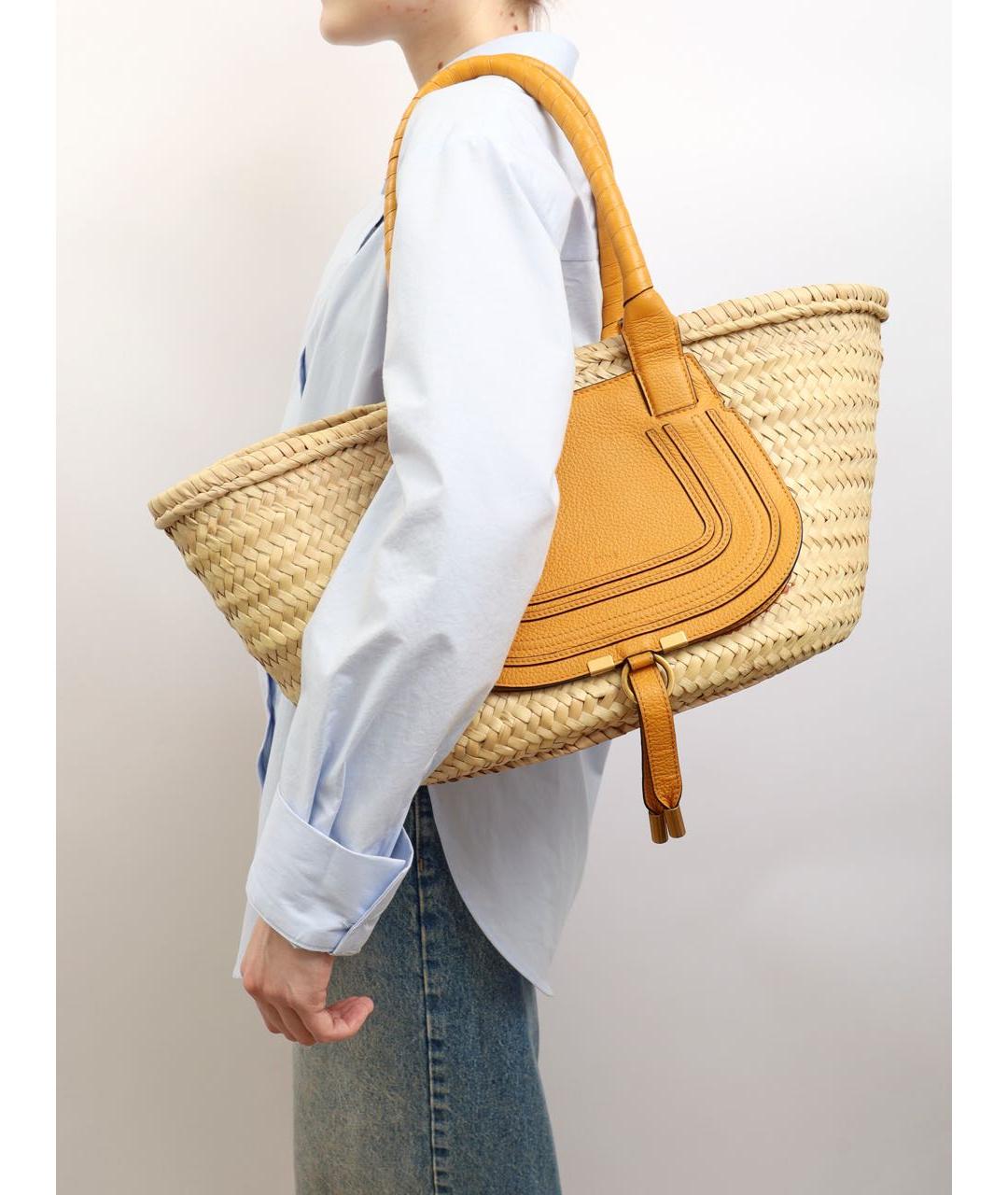 CHLOE Бежевая пляжная сумка, фото 5