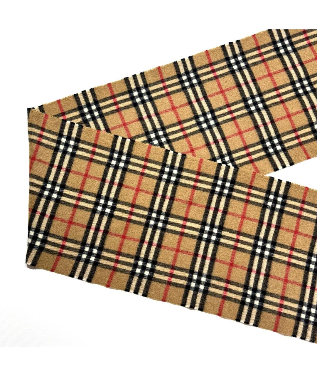 BURBERRY Бежевый шерстяной шарф, фото 3