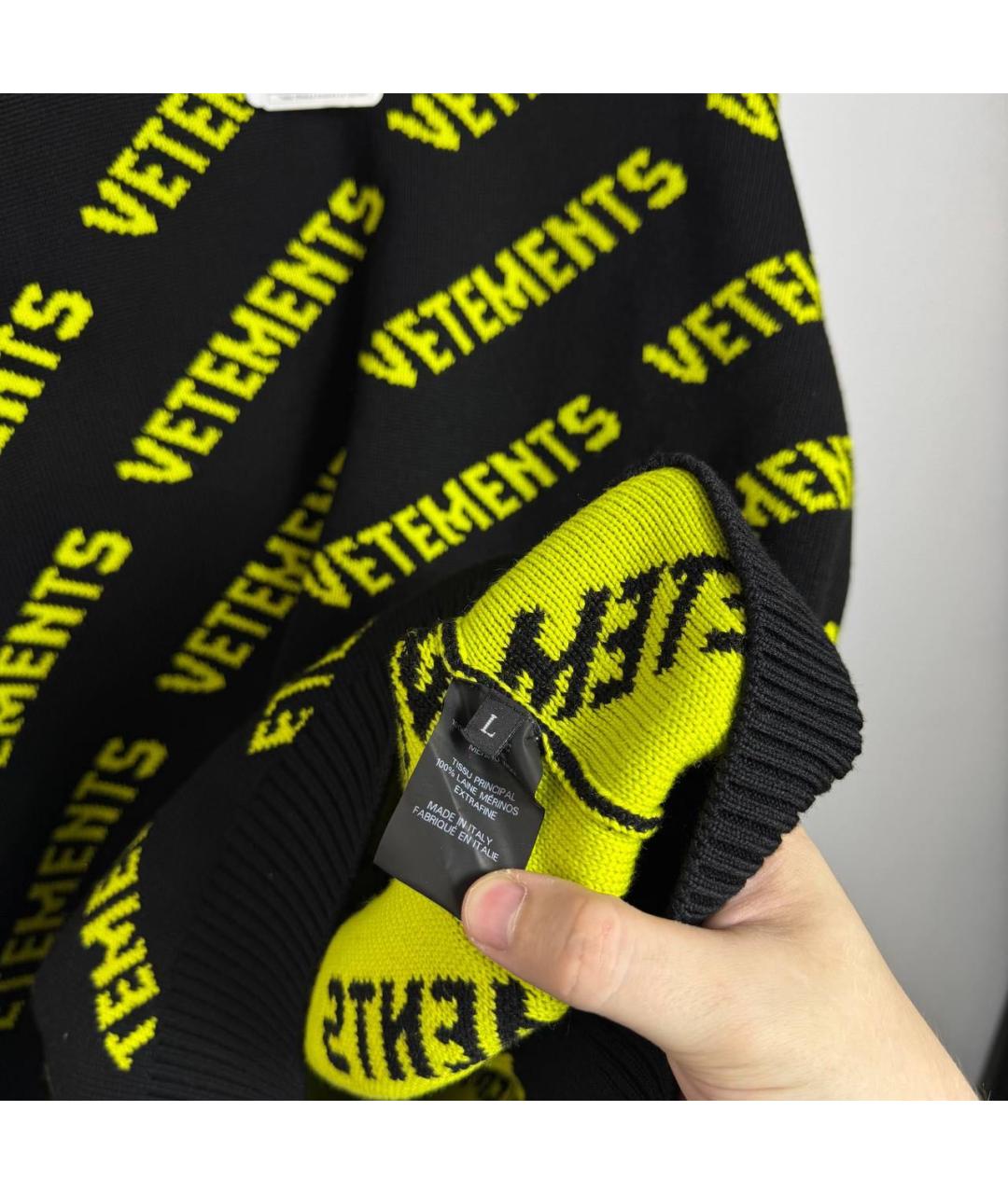 VETEMENTS Черный джемпер / свитер, фото 3