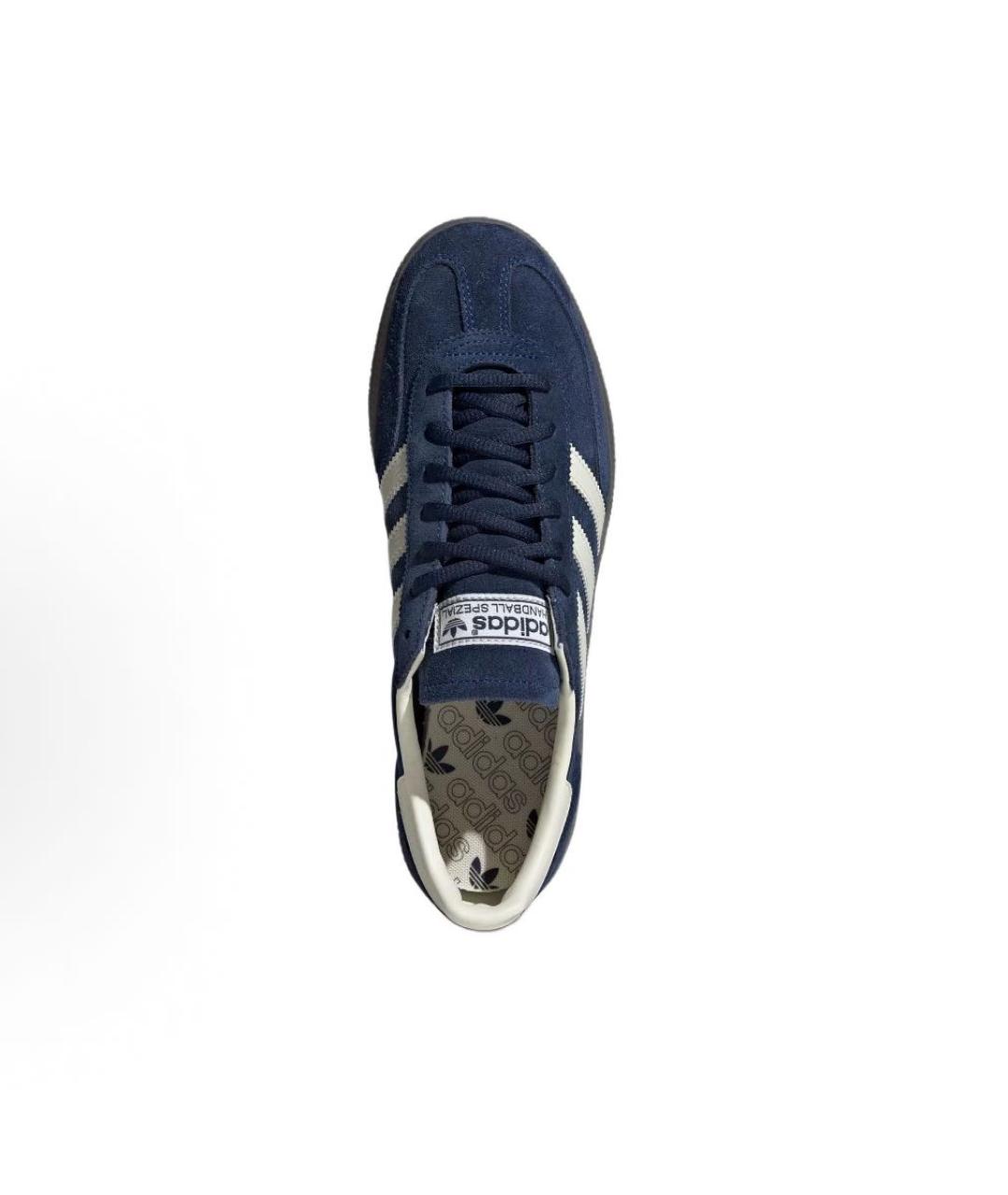 ADIDAS Темно-синие замшевые кроссовки, фото 4