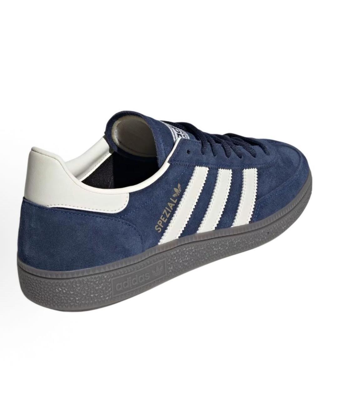 ADIDAS Темно-синие замшевые кроссовки, фото 3