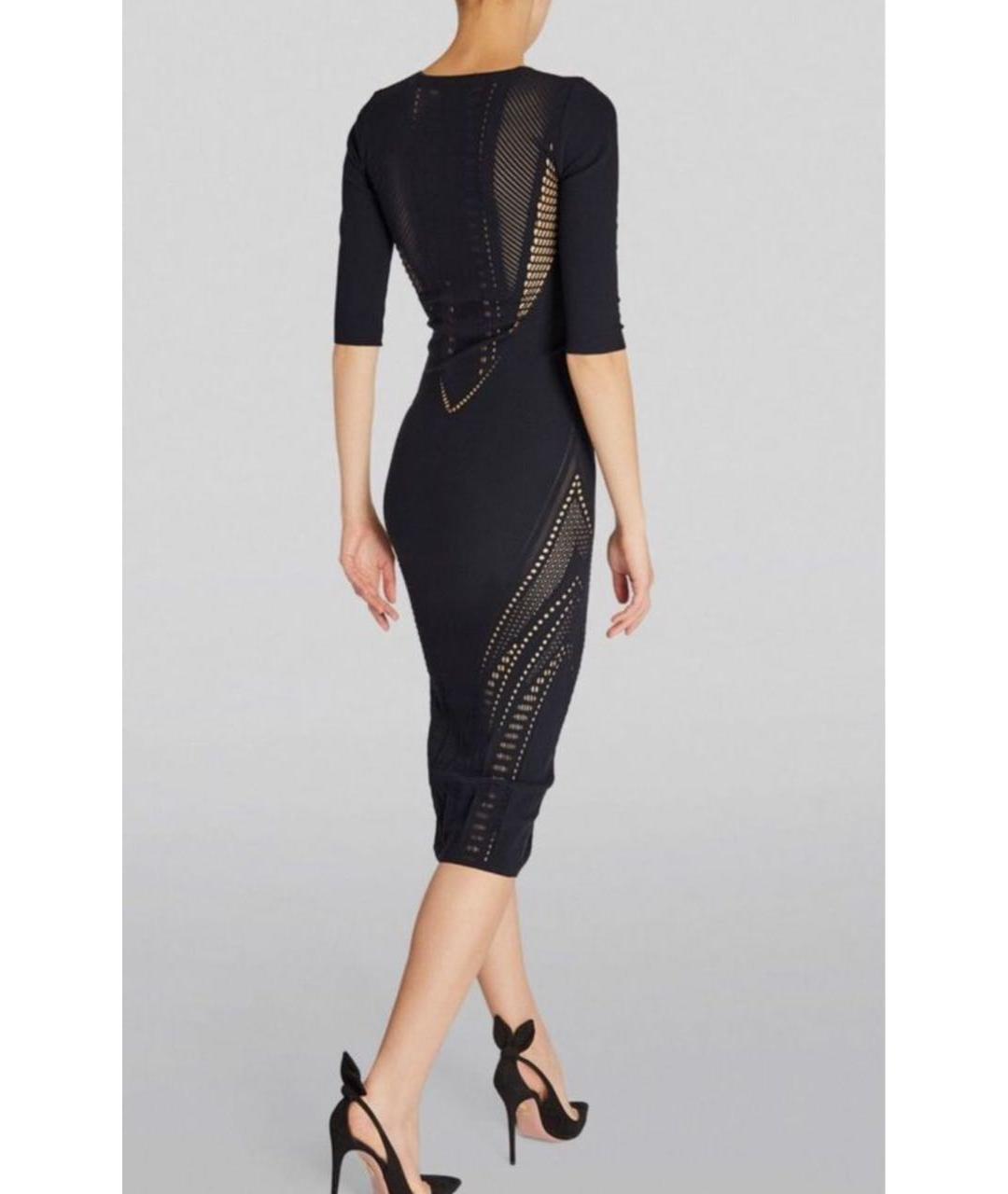 ALBERTA FERRETTI Черное полиамидовое коктейльное платье, фото 2
