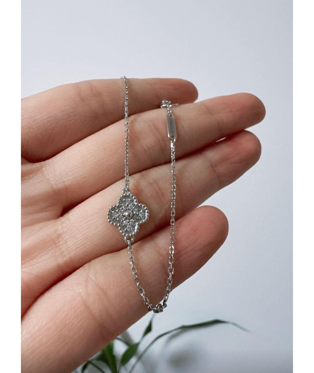 VAN CLEEF & ARPELS Серебрянный браслет из белого золота, фото 3