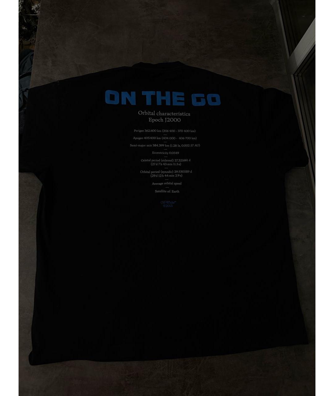OFF-WHITE Черная хлопковая футболка, фото 6