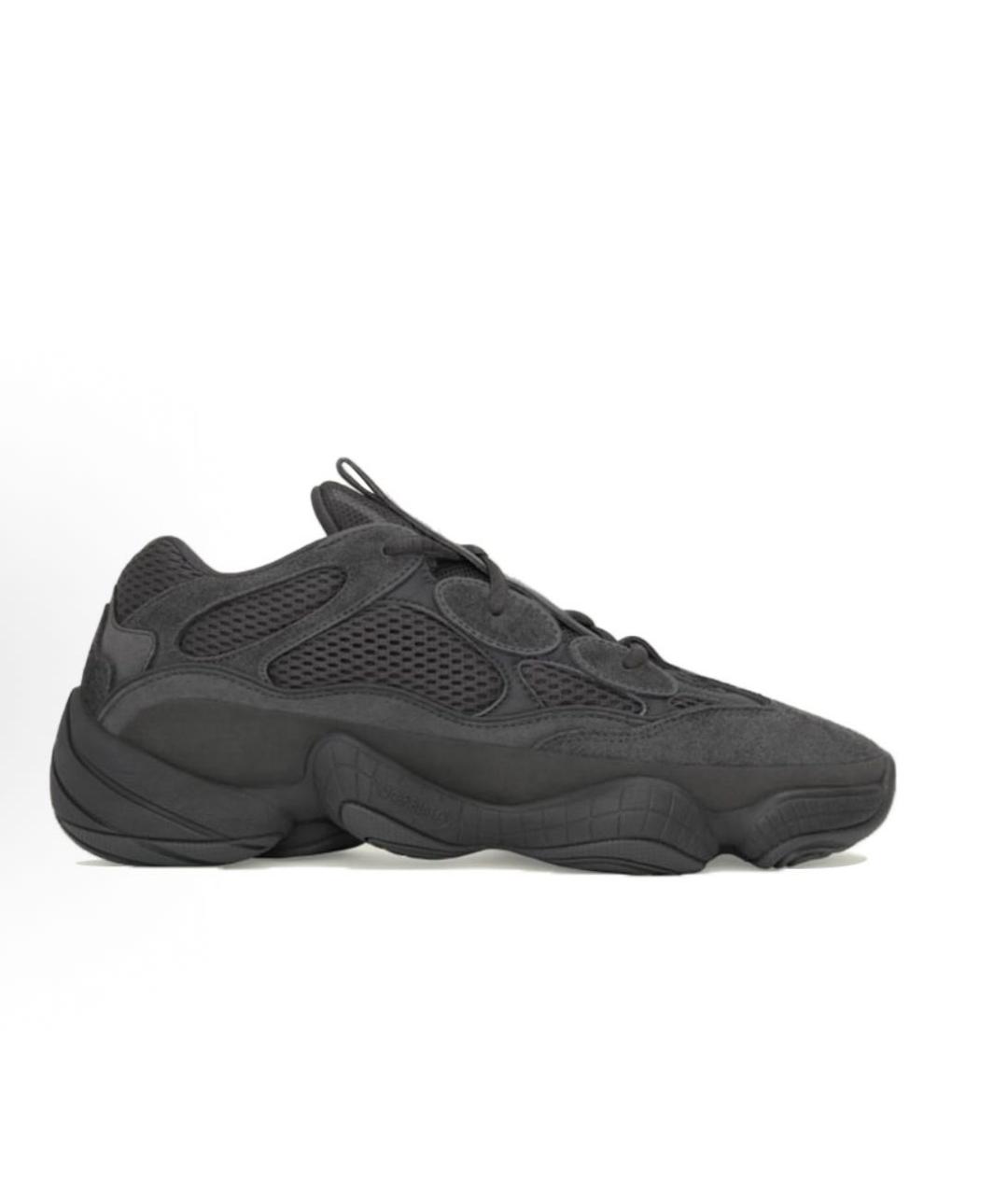 ADIDAS YEEZY Черные замшевые кроссовки, фото 1