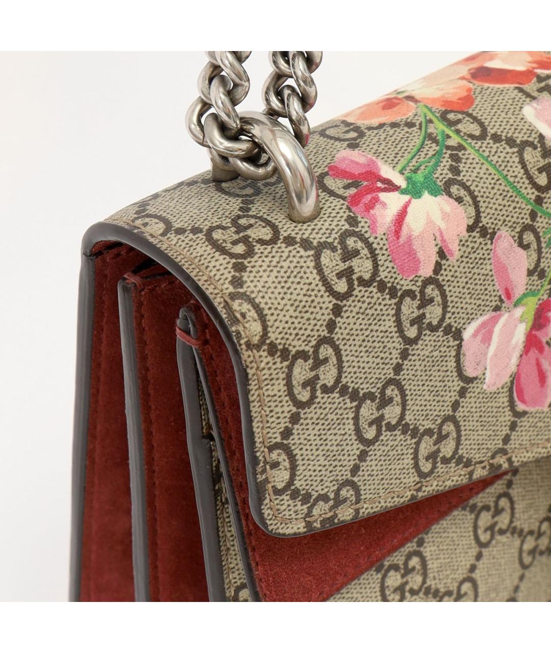 GUCCI Коричневая кожаная сумка через плечо, фото 6