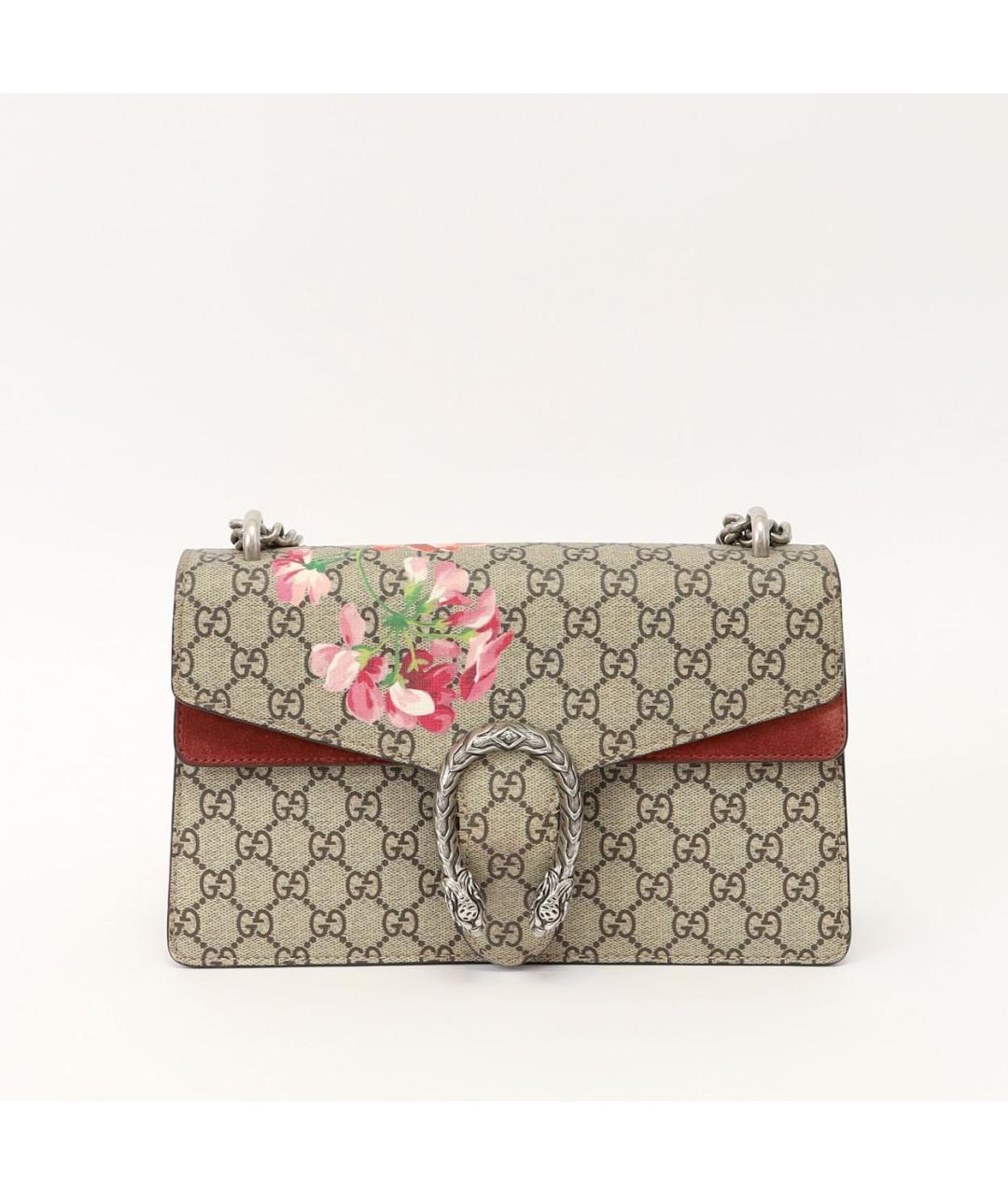 GUCCI Коричневая кожаная сумка через плечо, фото 9