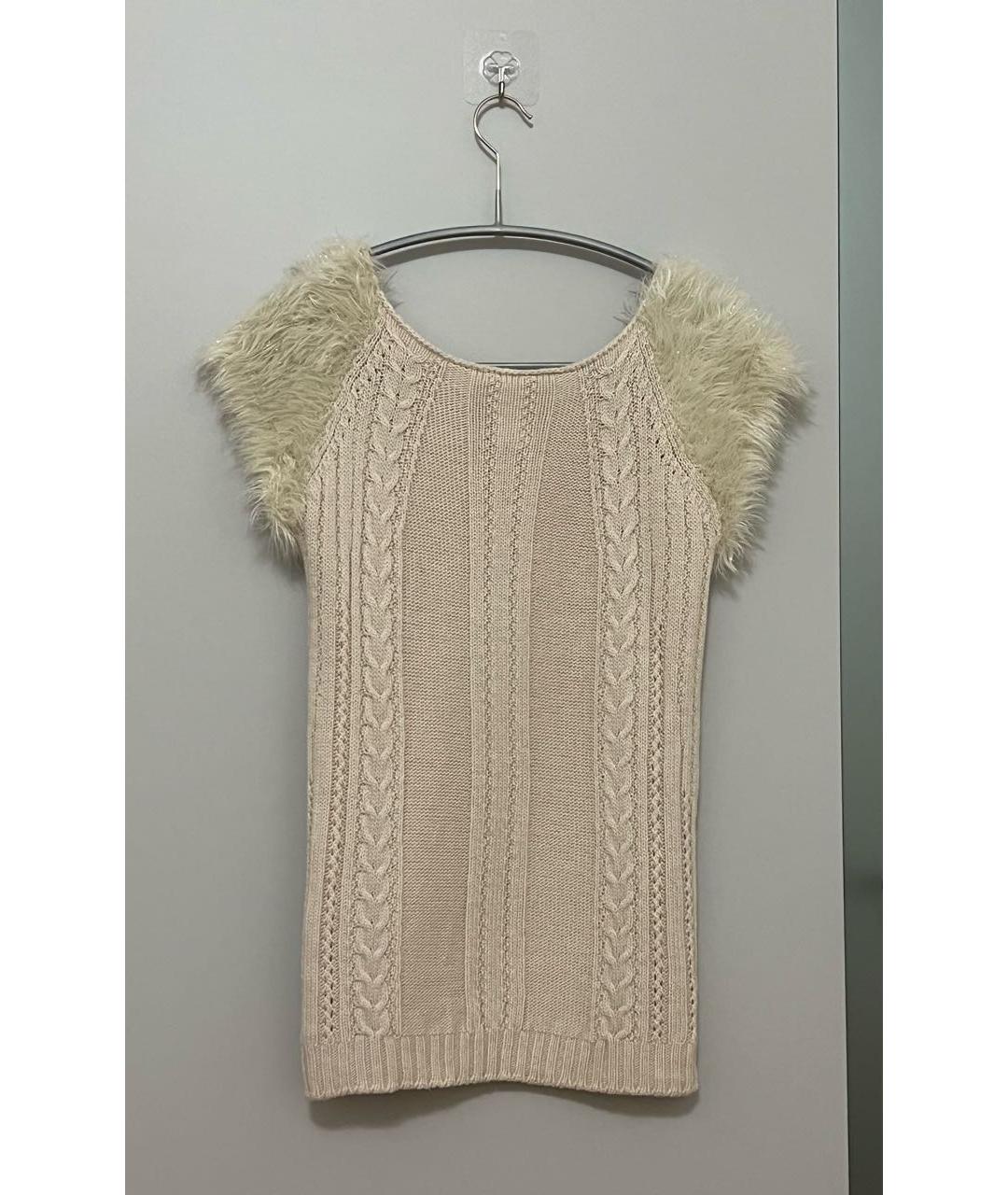 ALBERTA FERRETTI Бежевый шерстяной костюм с юбками, фото 4