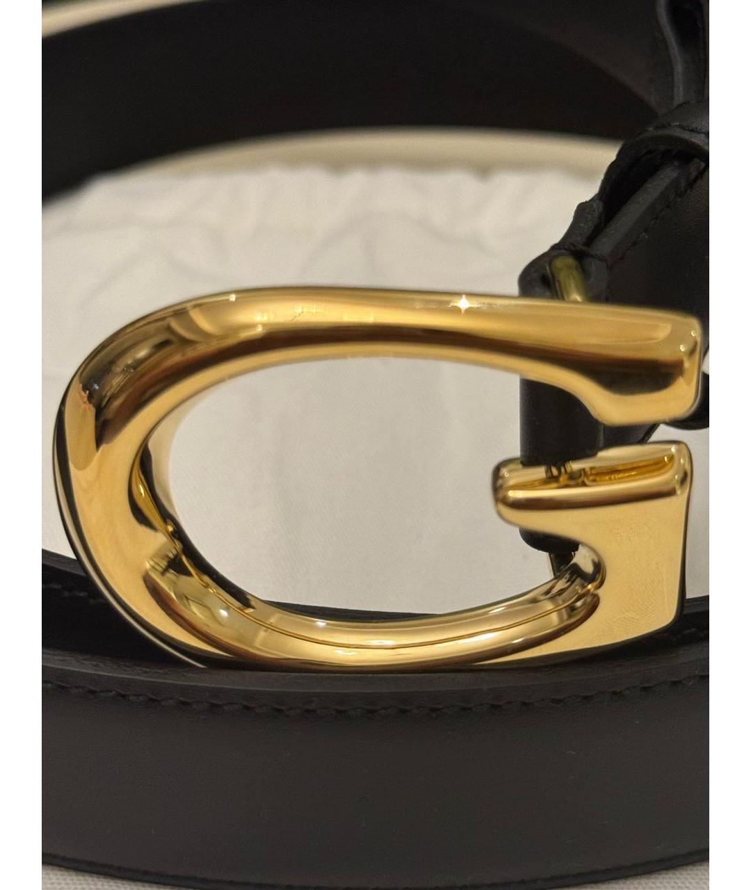 GUCCI Черный кожаный ремень, фото 3