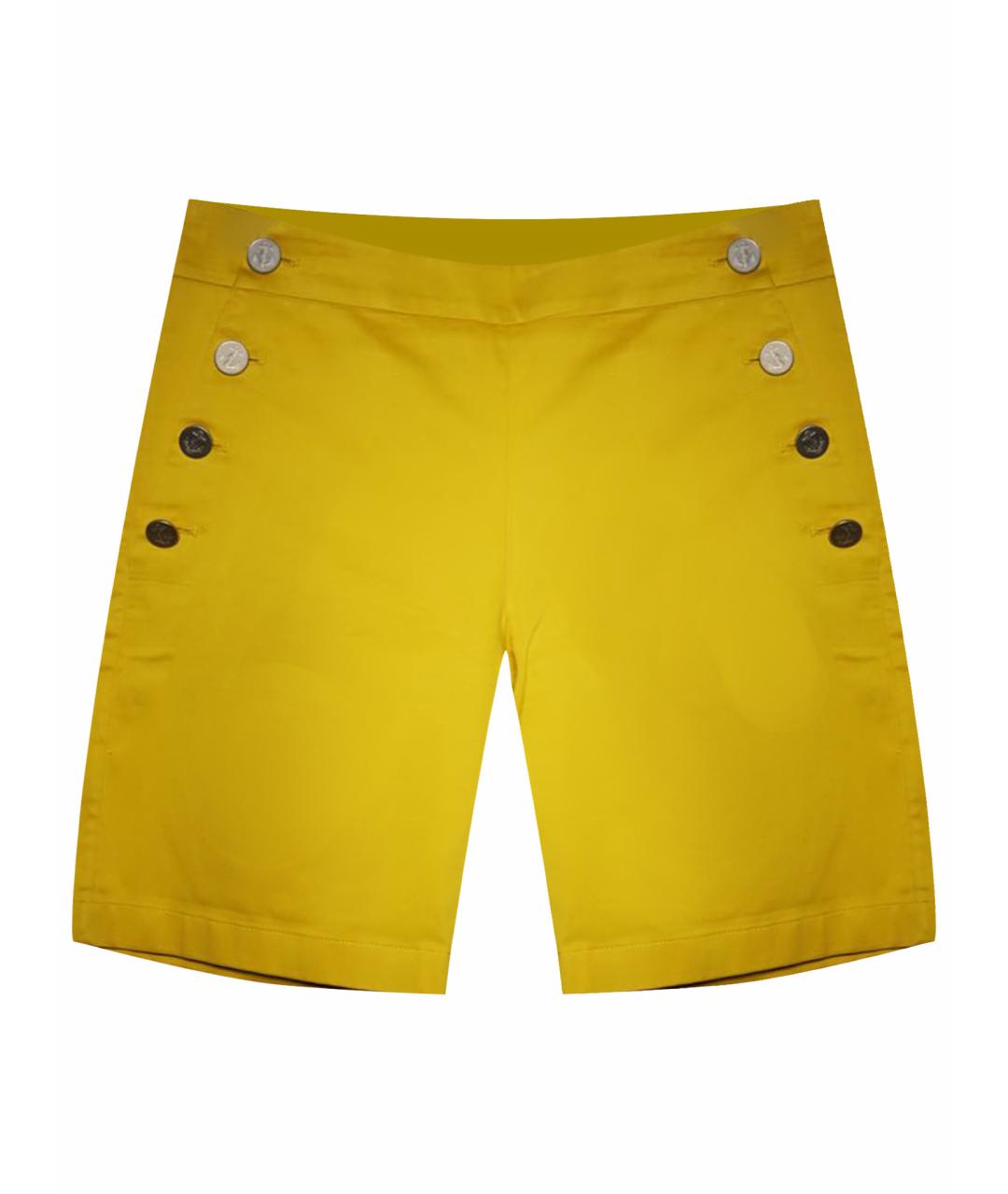 MAX MARA Желтые хлопковые шорты, фото 1