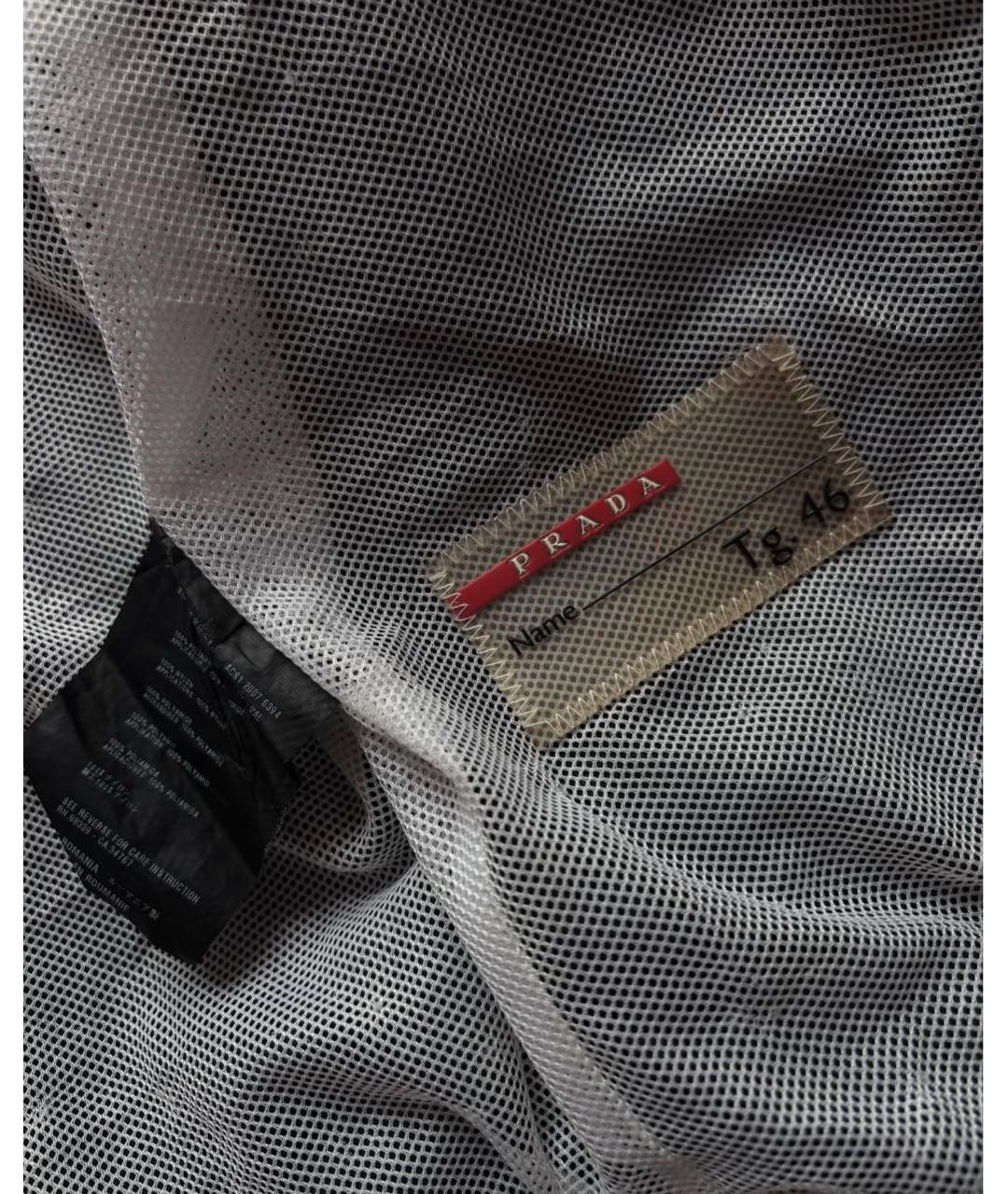 PRADA Черная полиамидовая куртка, фото 2
