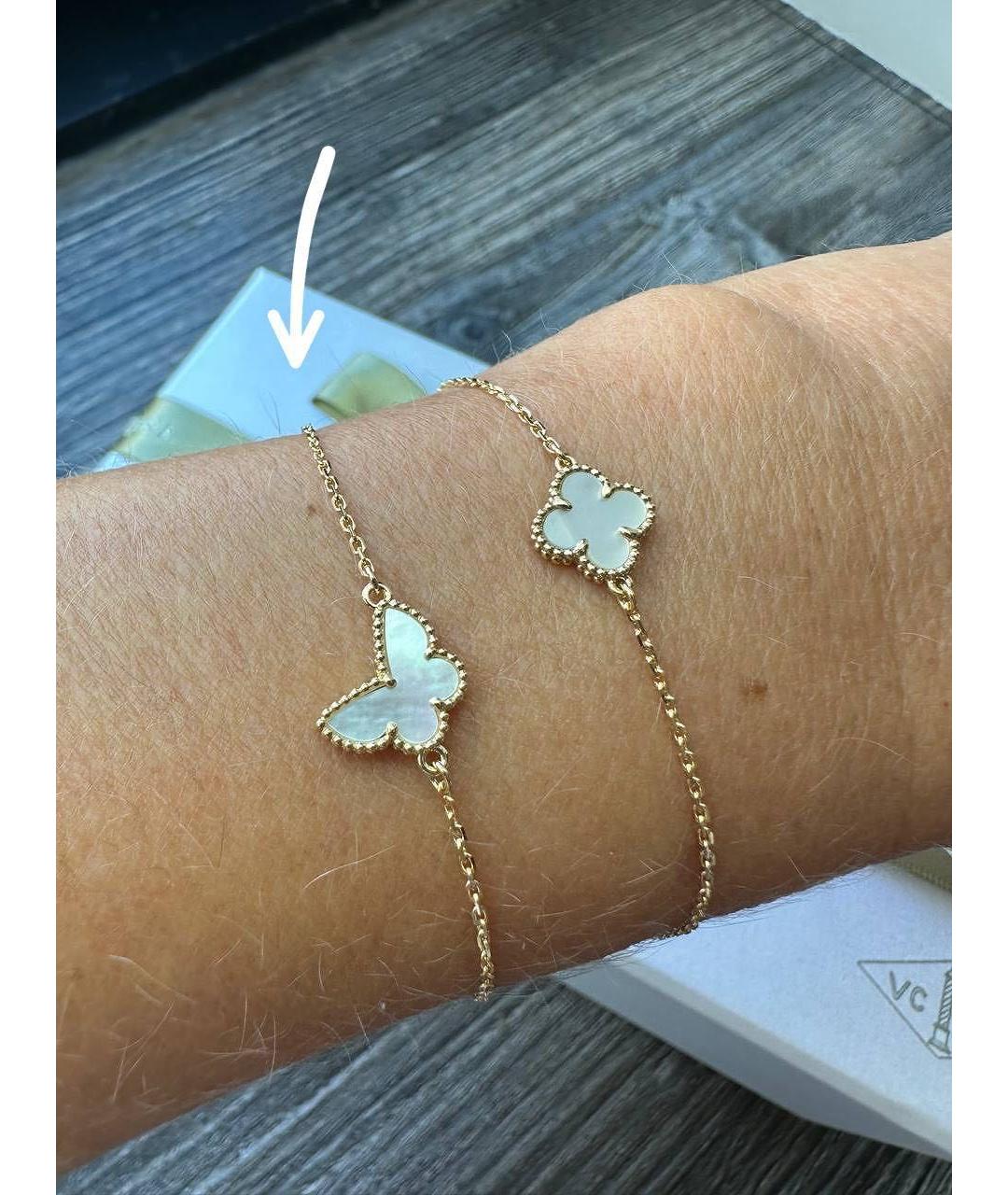 VAN CLEEF & ARPELS Белый браслет из желтого золота, фото 5