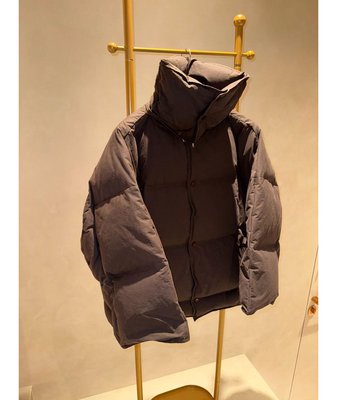 BOTTEGA VENETA Коричневый хлопковый пуховик, фото 6