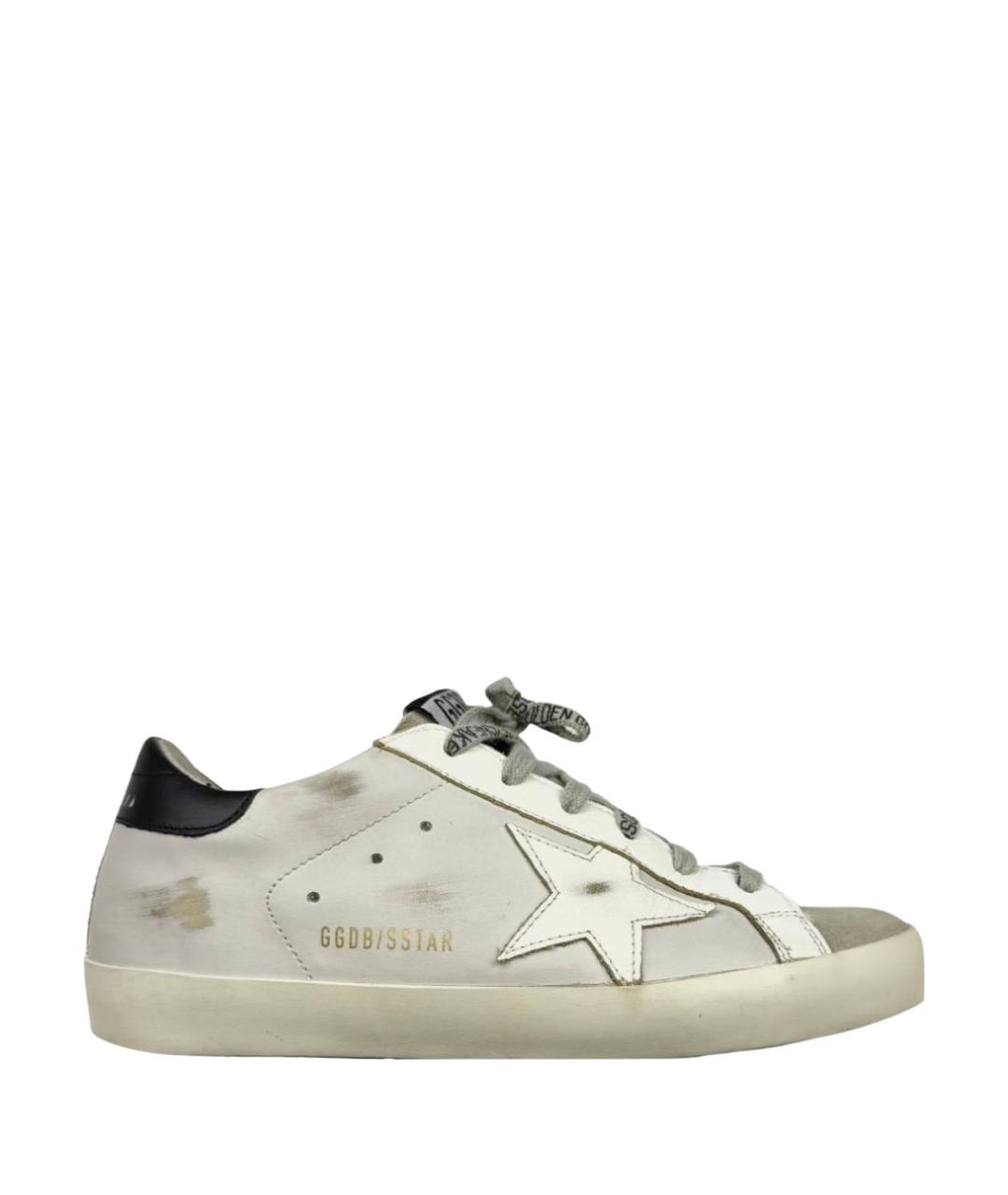 GOLDEN GOOSE DELUXE BRAND Белые кожаные кеды, фото 1