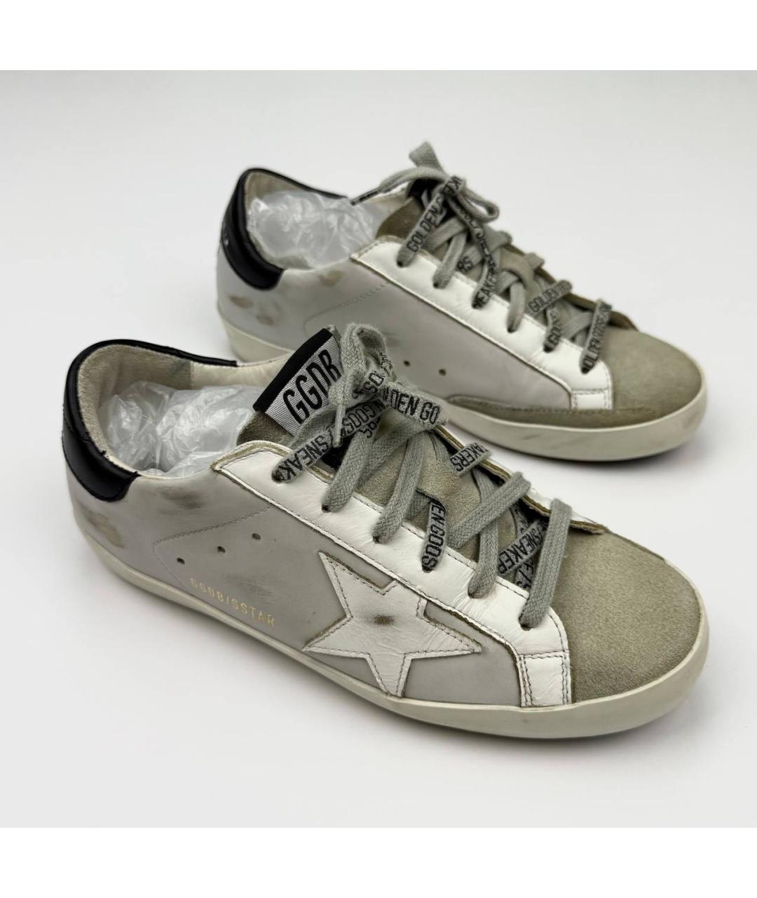 GOLDEN GOOSE DELUXE BRAND Белые кожаные кеды, фото 4