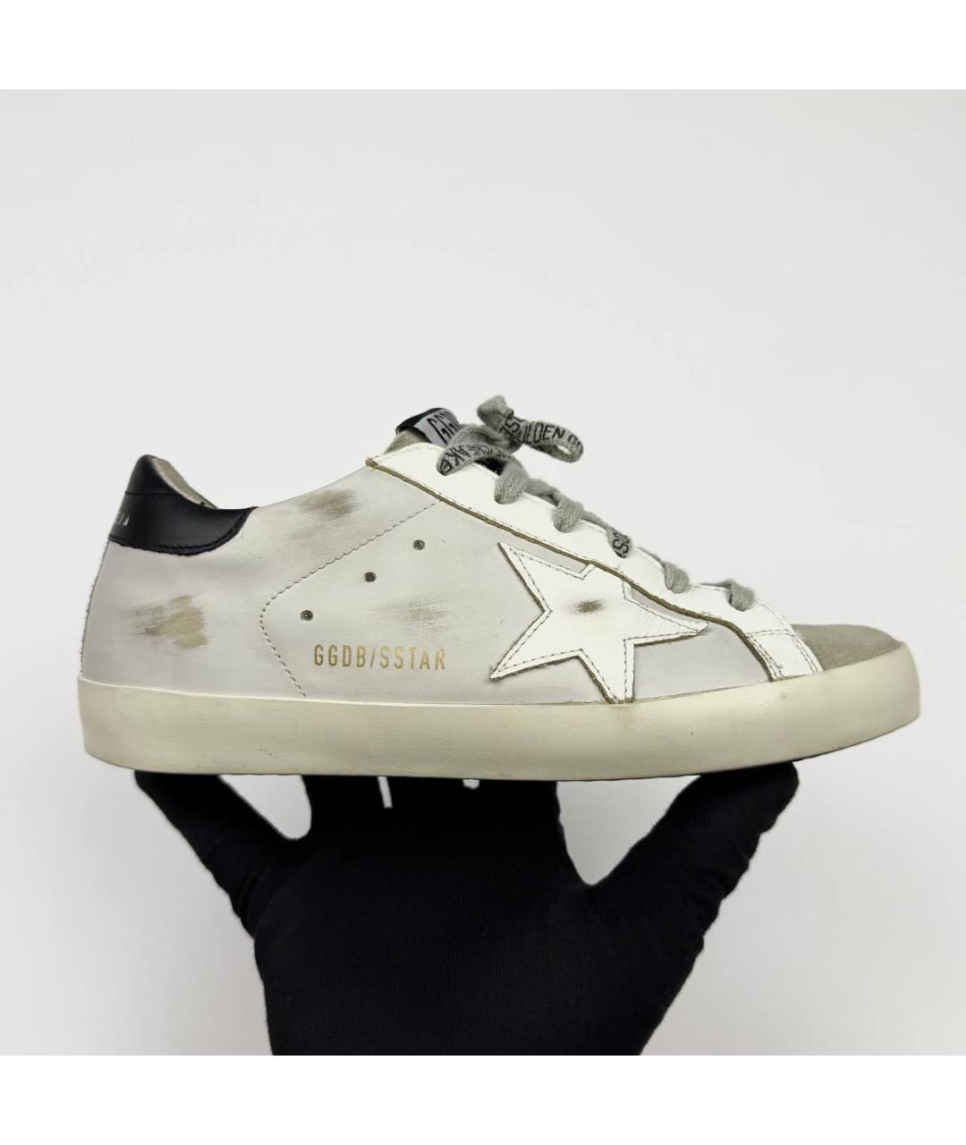 GOLDEN GOOSE DELUXE BRAND Белые кожаные кеды, фото 6