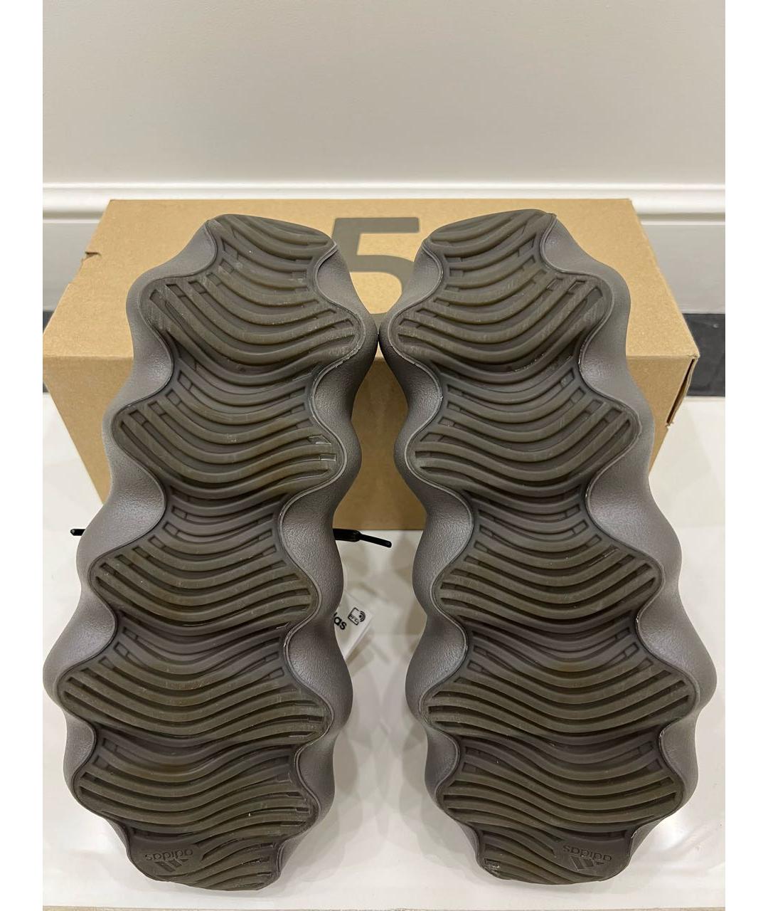 ADIDAS YEEZY Коричневые резиновые кроссовки, фото 4