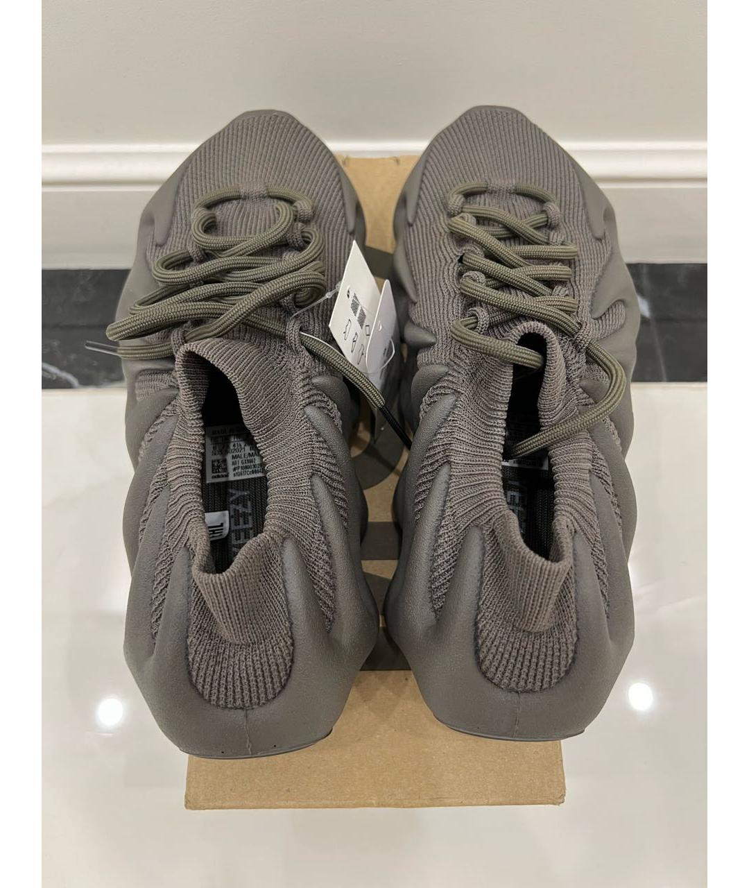 ADIDAS YEEZY Коричневые резиновые кроссовки, фото 2