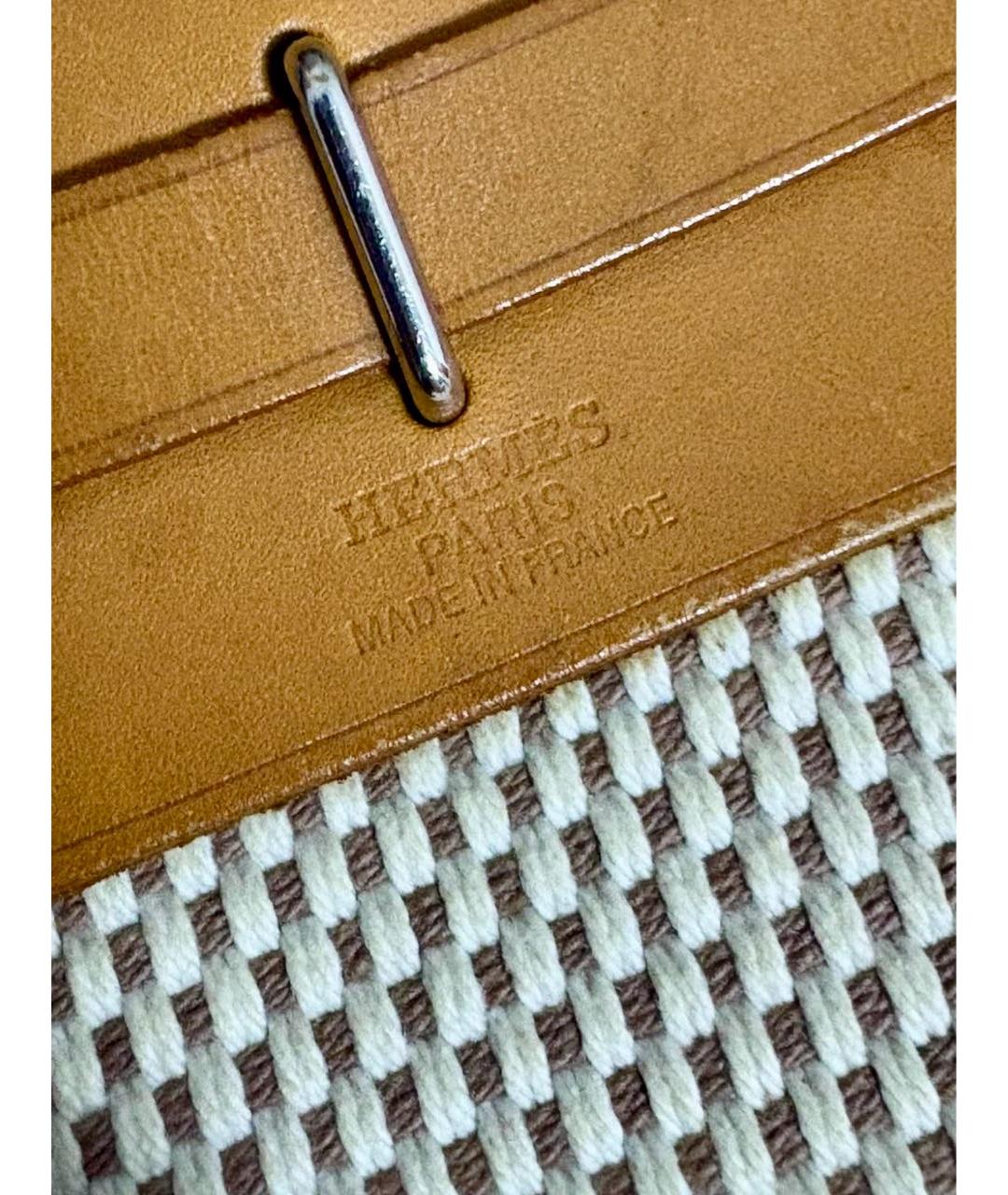 HERMES Бежевая пелетеная сумка через плечо, фото 5