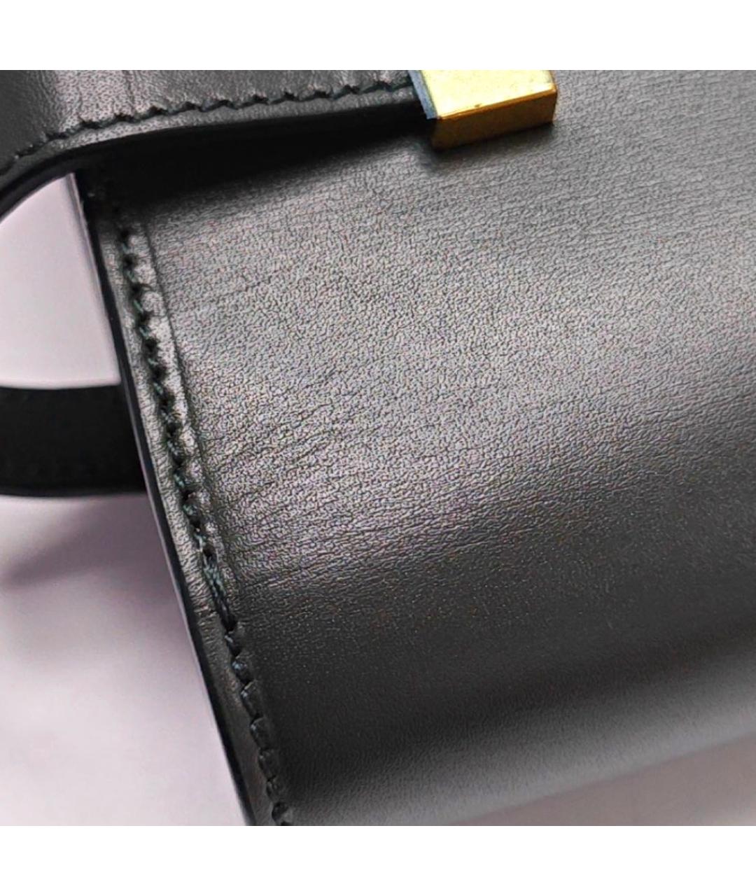 SAINT LAURENT Зеленая кожаная сумка через плечо, фото 4