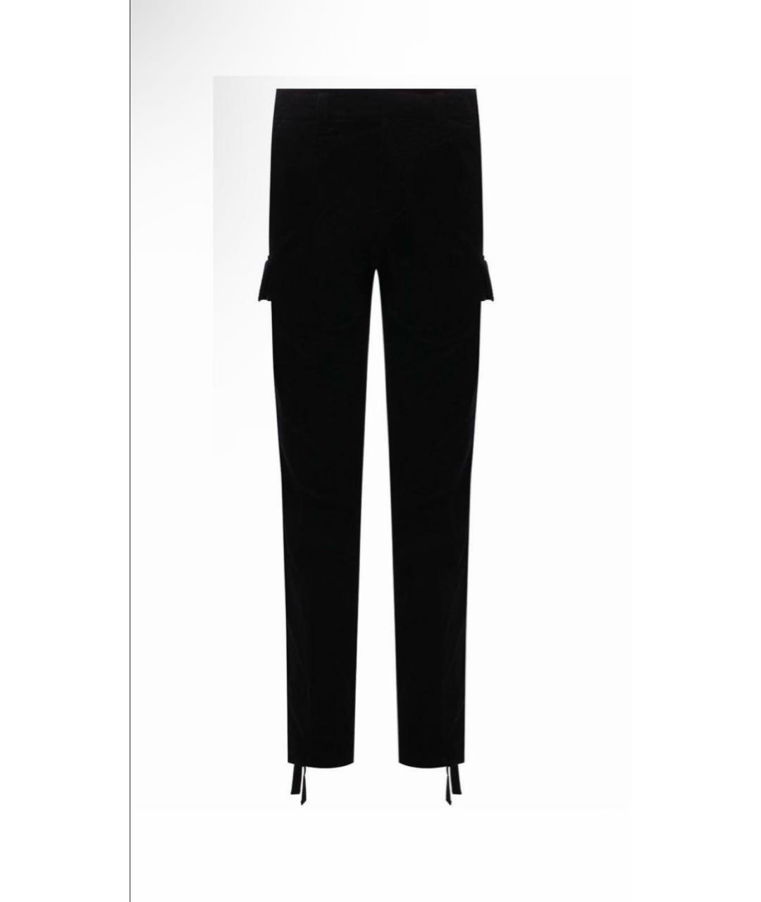 RALPH LAUREN PURPLE LABEL Черные хлопковые повседневные брюки, фото 9