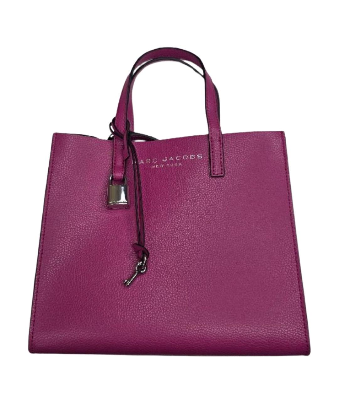 MARC JACOBS Фиолетовая кожаная сумка тоут, фото 1