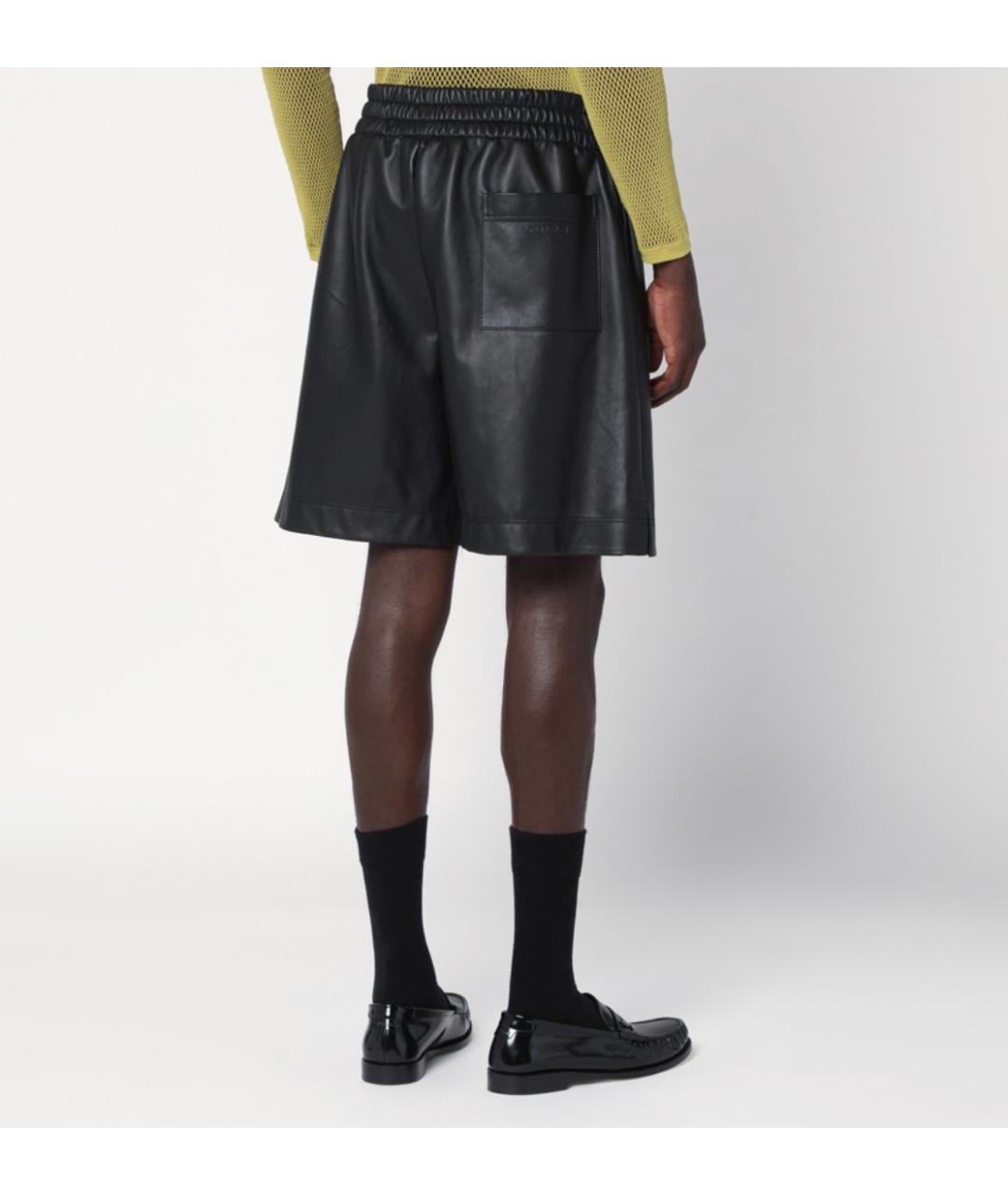 GUCCI Черные кожаные шорты, фото 3