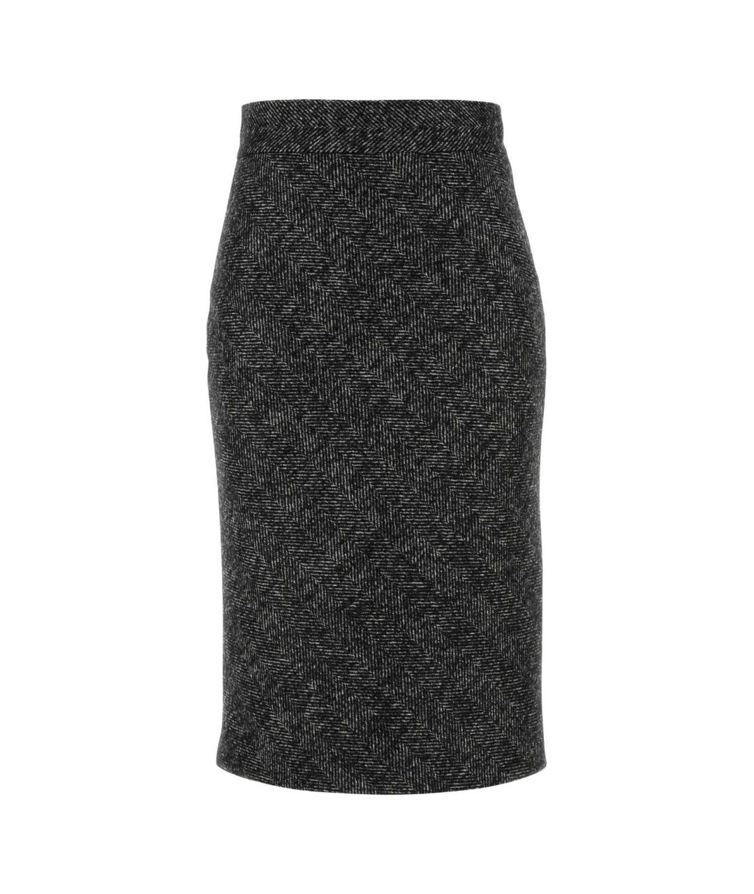 DOLCE&GABBANA Мульти шерстяная юбка миди, фото 1