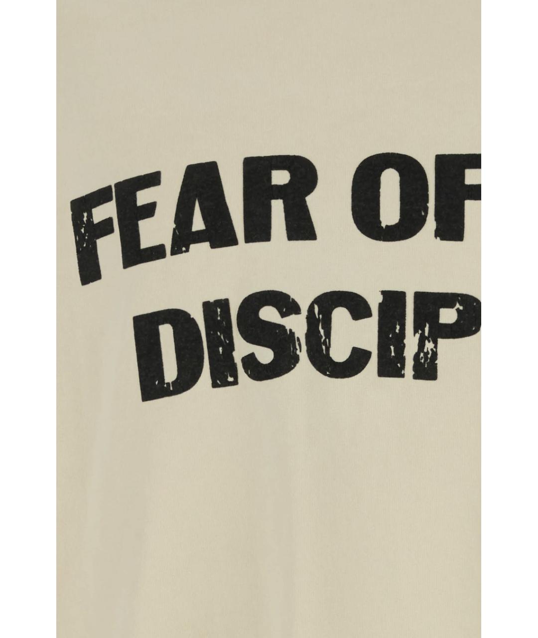 FEAR OF GOD Желтая хлопковая футболка, фото 3