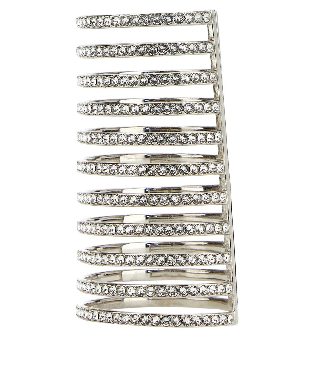 Amina Muaddi Серебрянный браслет, фото 2