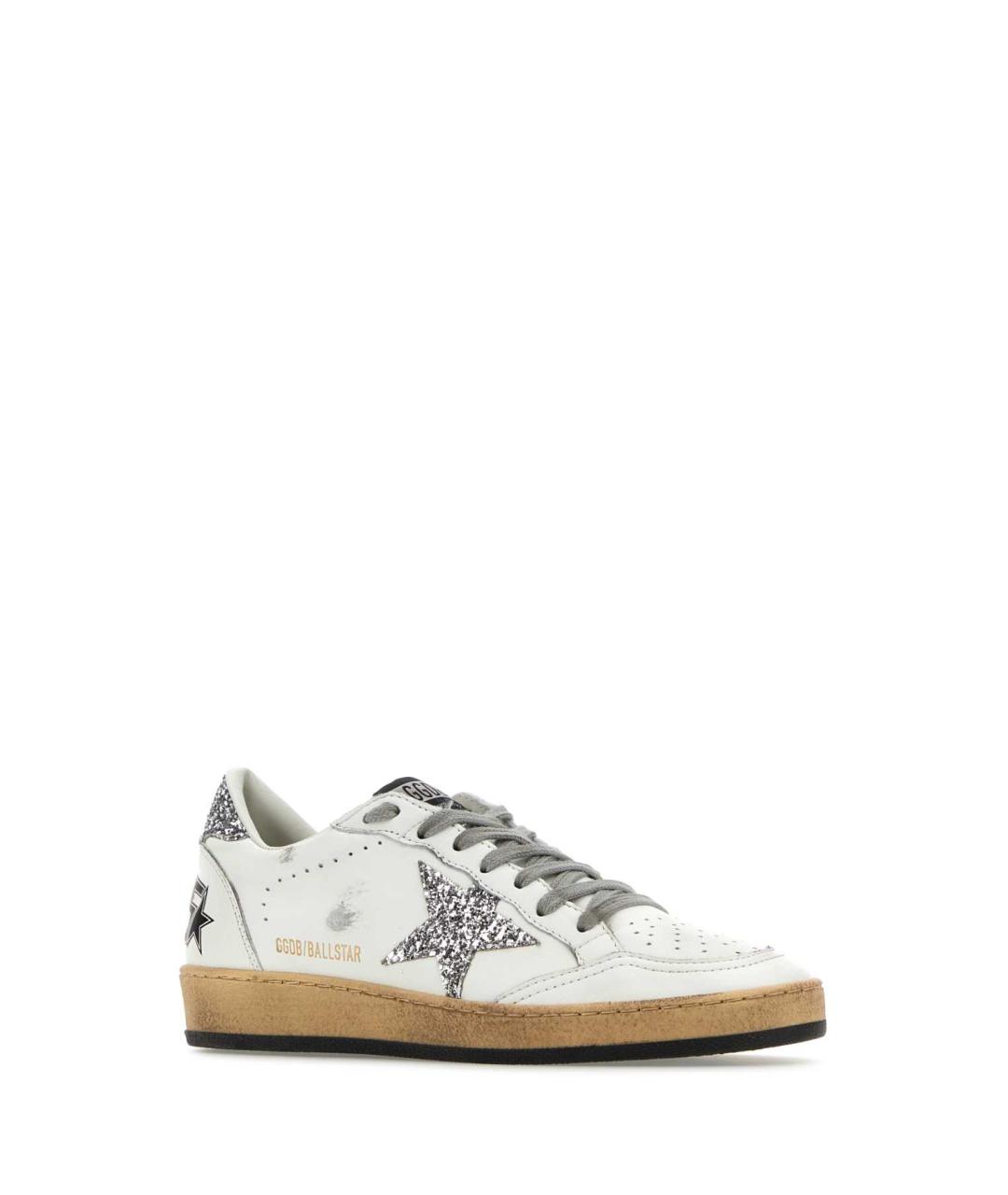 GOLDEN GOOSE DELUXE BRAND Белые кожаные кроссовки, фото 2