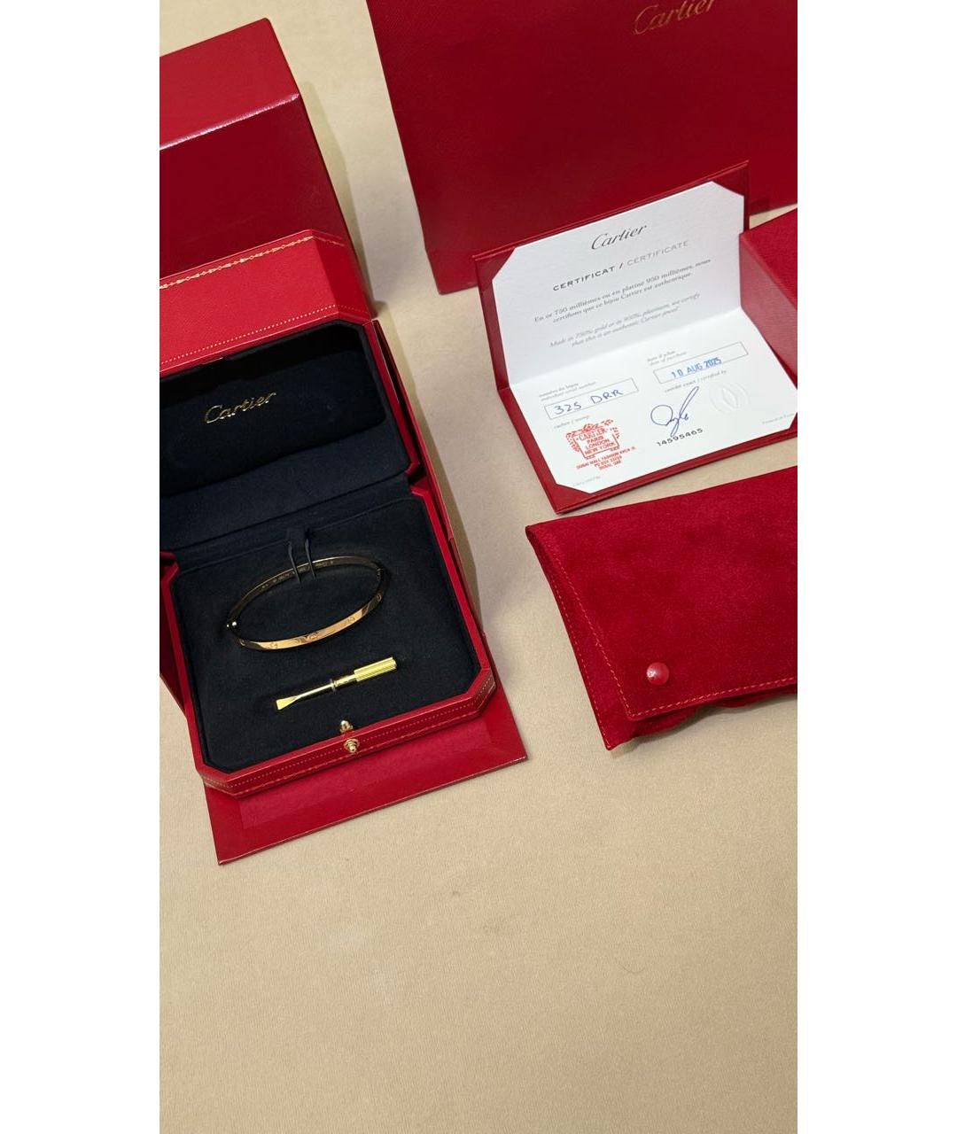 CARTIER Золотой браслет из желтого золота, фото 3