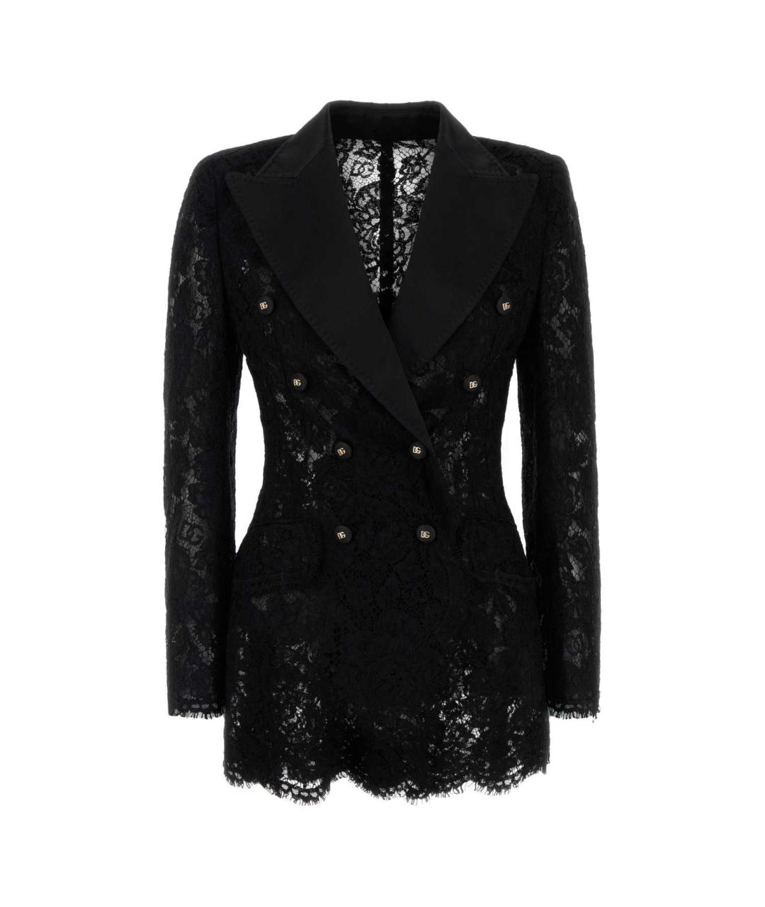 DOLCE&GABBANA Черный вискозный жакет/пиджак, фото 1