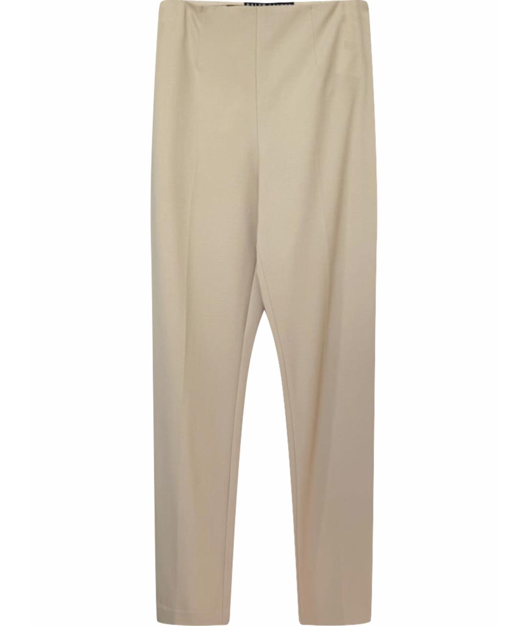 RALPH LAUREN Бежевые прямые брюки, фото 1