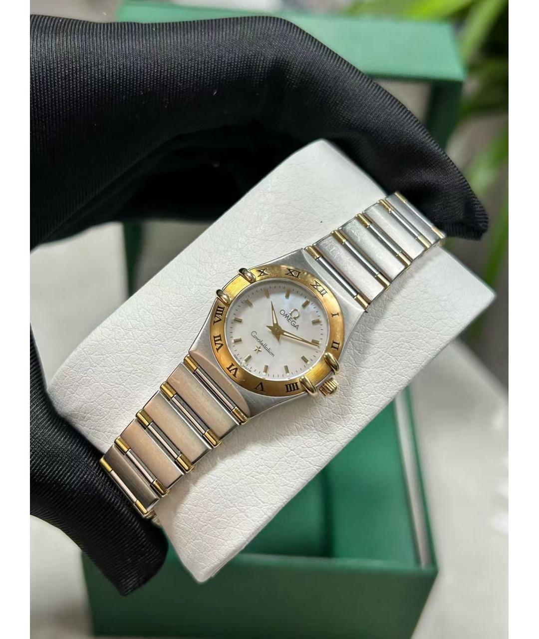 OMEGA Серебряные металлические часы, фото 2