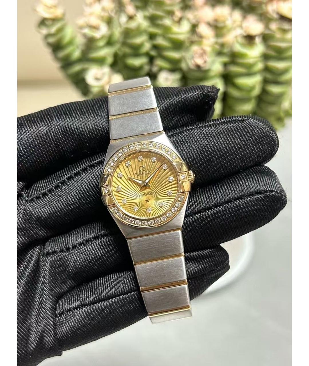 OMEGA Серебряные часы из желтого золота, фото 5
