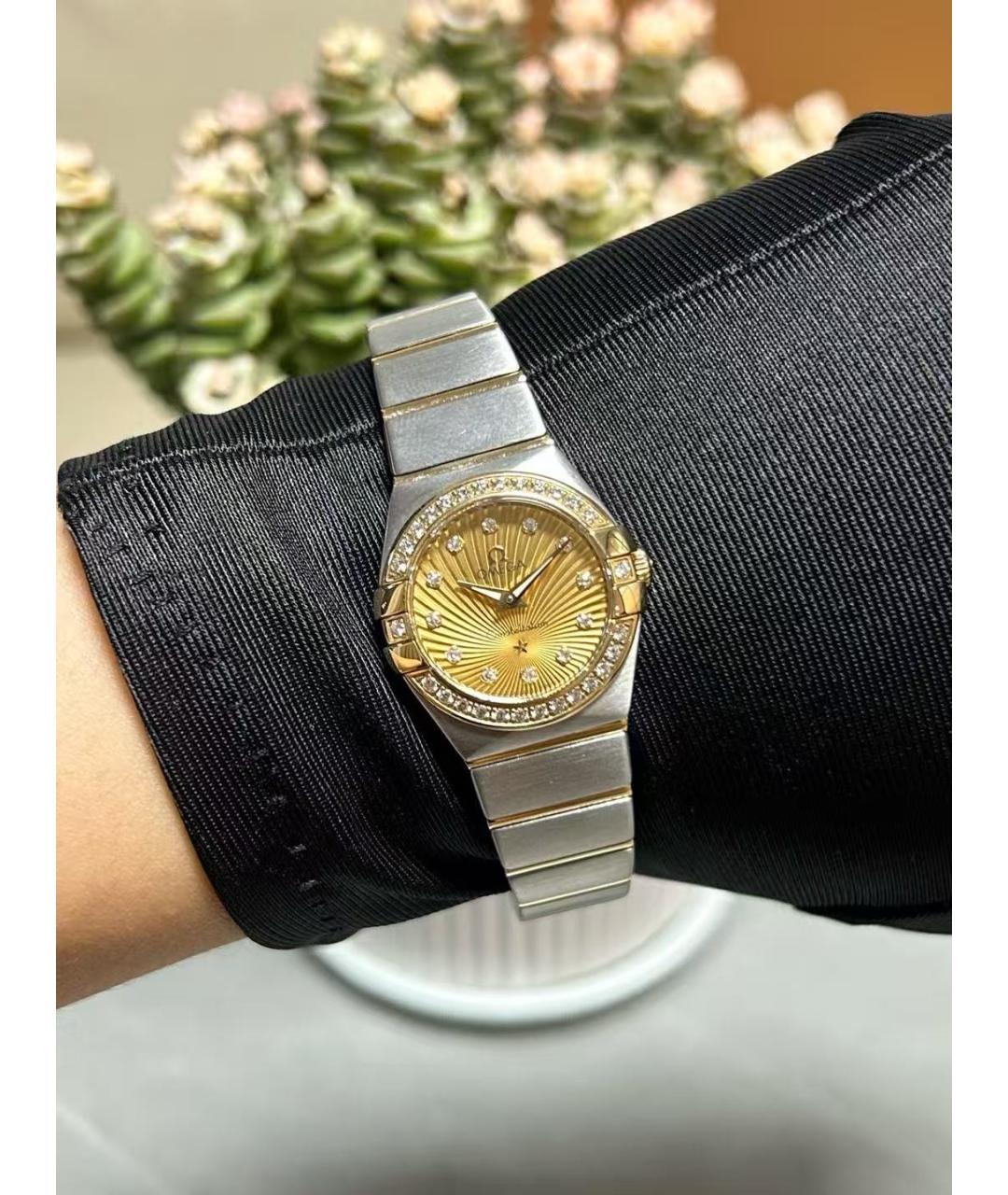 OMEGA Серебряные часы из желтого золота, фото 4